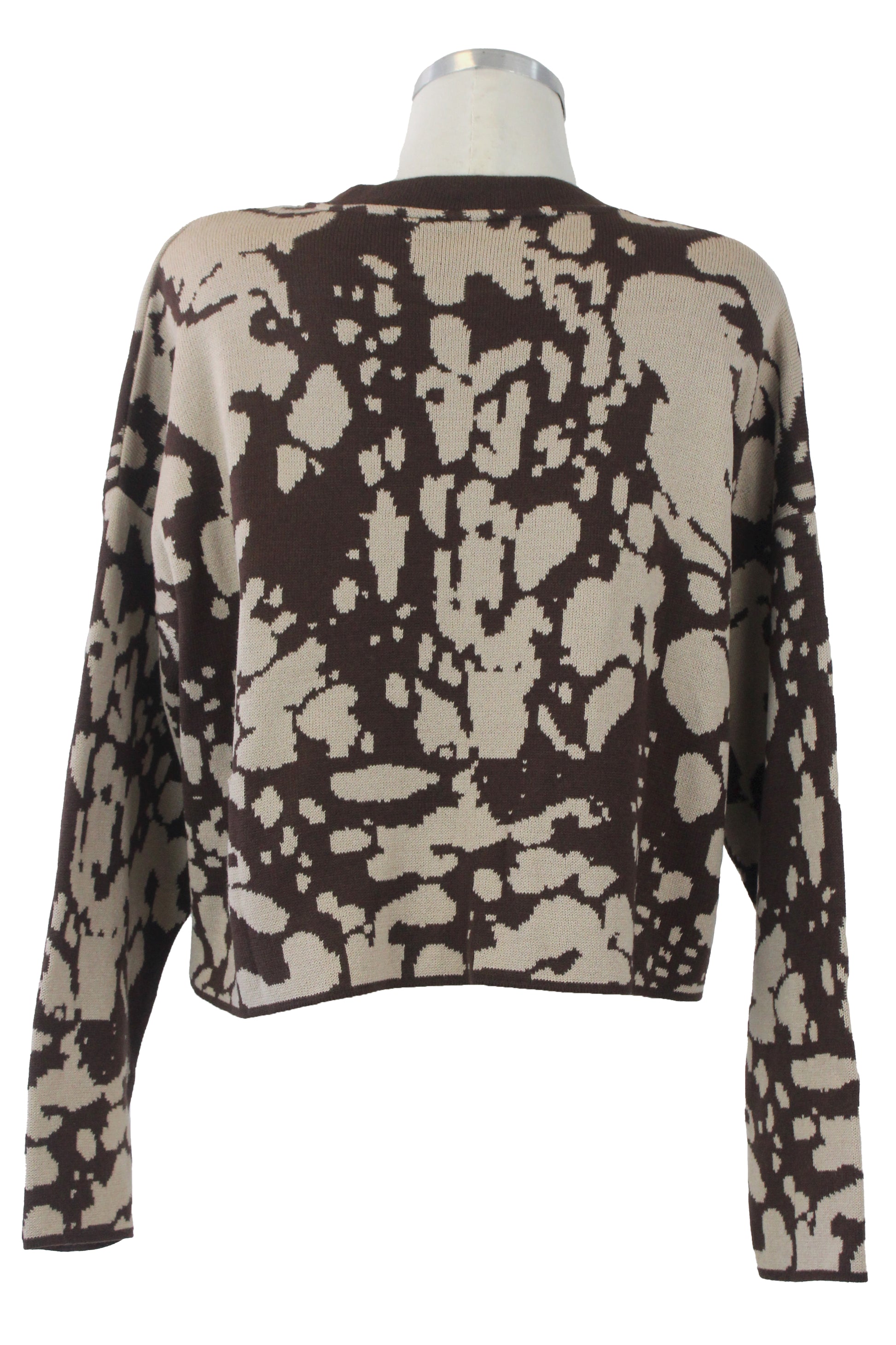 522 Sueter Ancho Estampado Vaca Mancha Chica