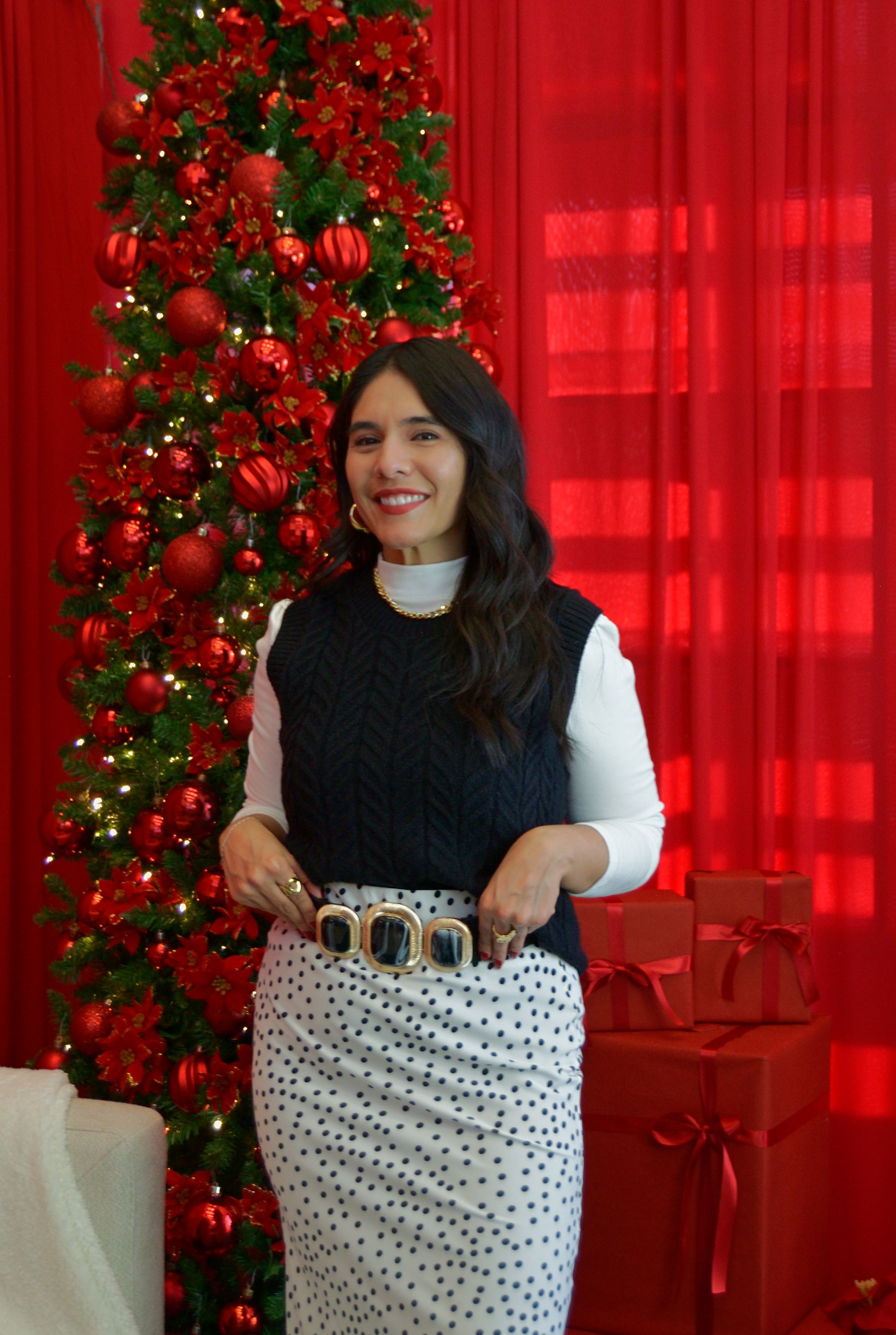 CHL089 Chaleco Tejido de Ondas