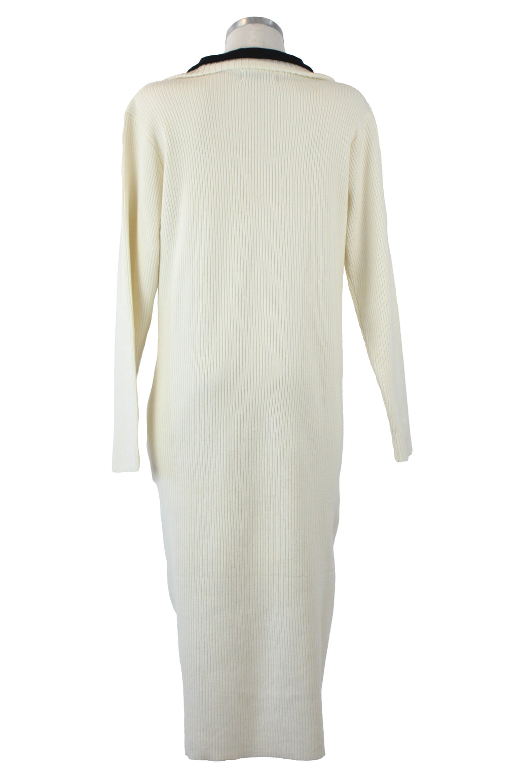 6092 Vestido Tipo Suéter Con Doble Cuello