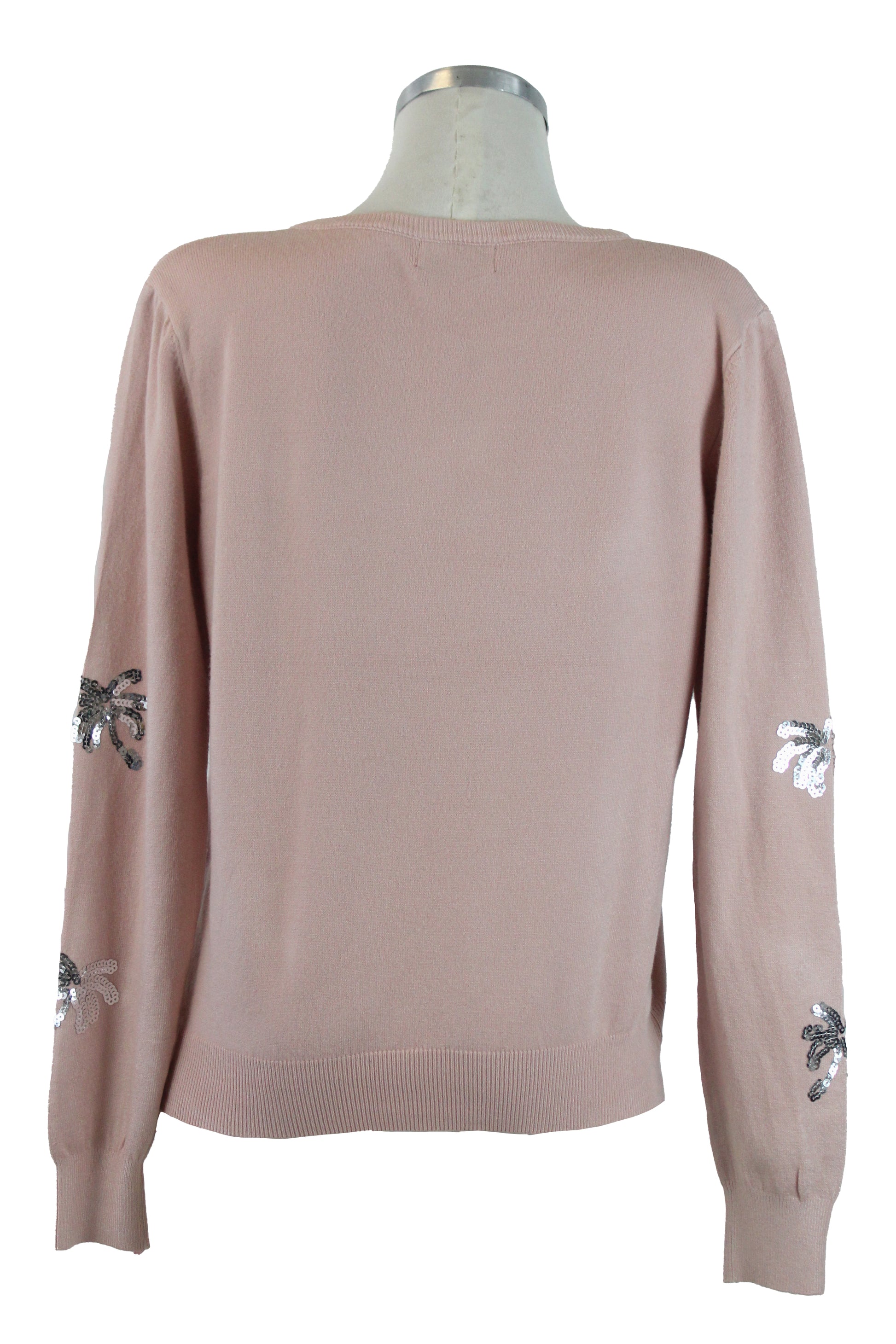 SQY-30042 Suéter con Palmeras de Lentejuelas