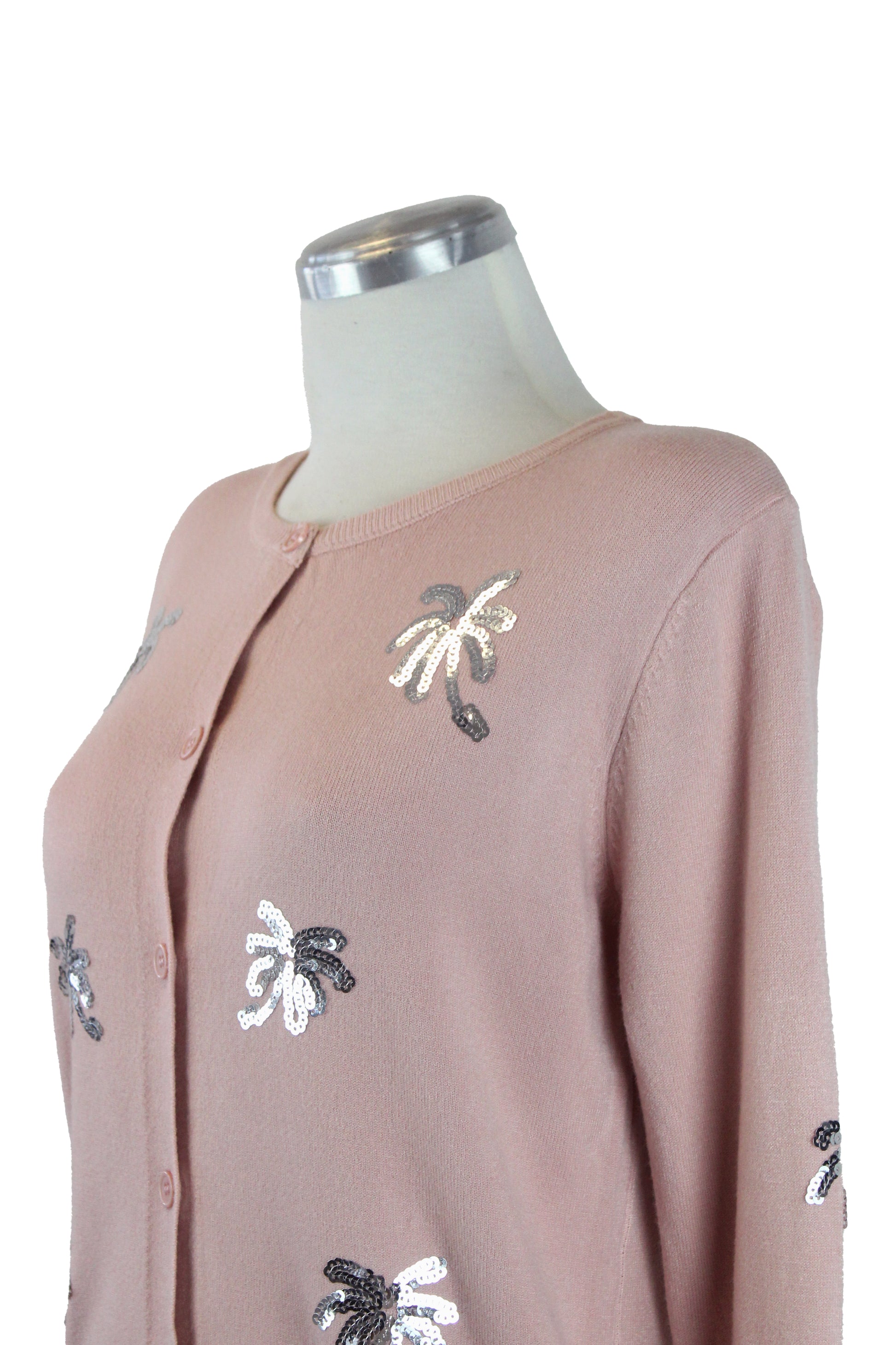 SQY-30042 Suéter con Palmeras de Lentejuelas