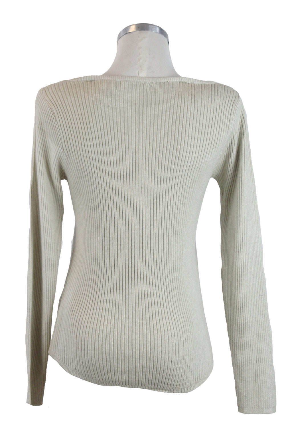 SQY-30037 Blusa Tejida de Manga Larga con Tirantes y Encaje