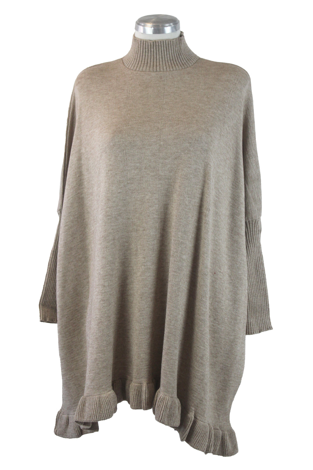 OLGA Capa Orilla Olanes Cuello Medio Alto