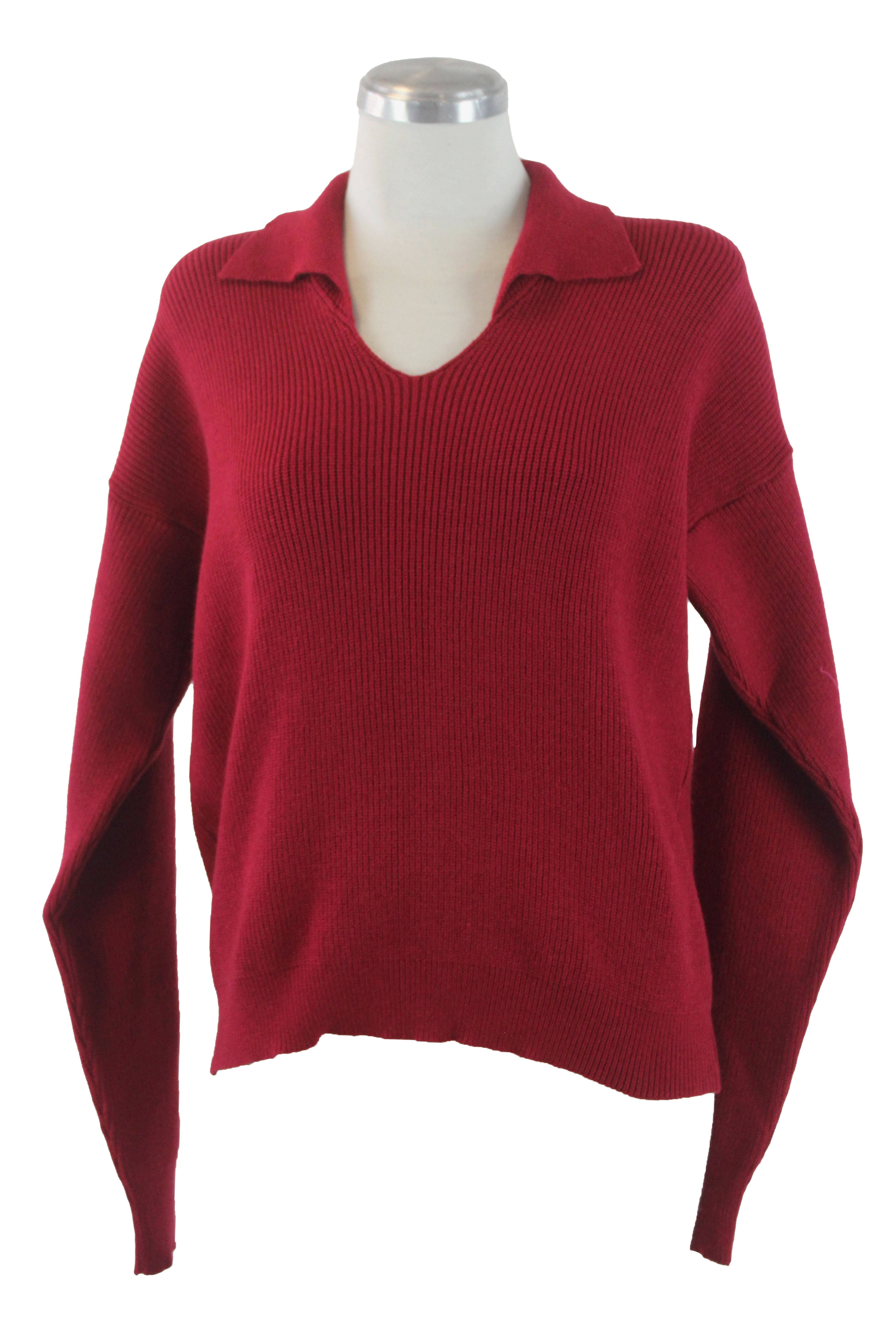 KATERINA Sueter Liso Cuello V Camisero