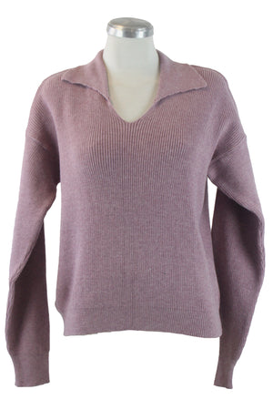 KATERINA Sueter Liso Cuello V Camisero