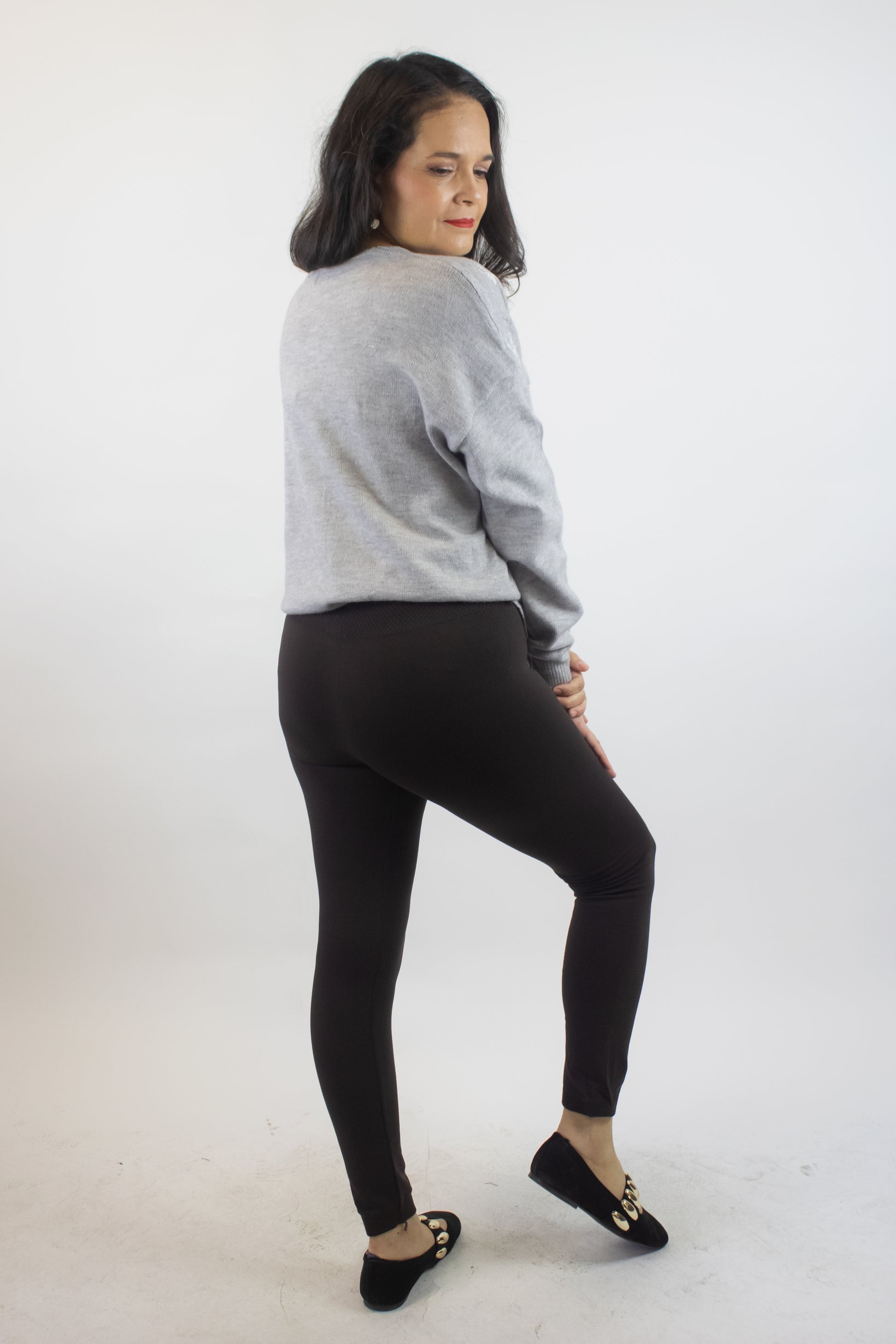 Legging Afelpado Pretina Alta Tipo Faja 436