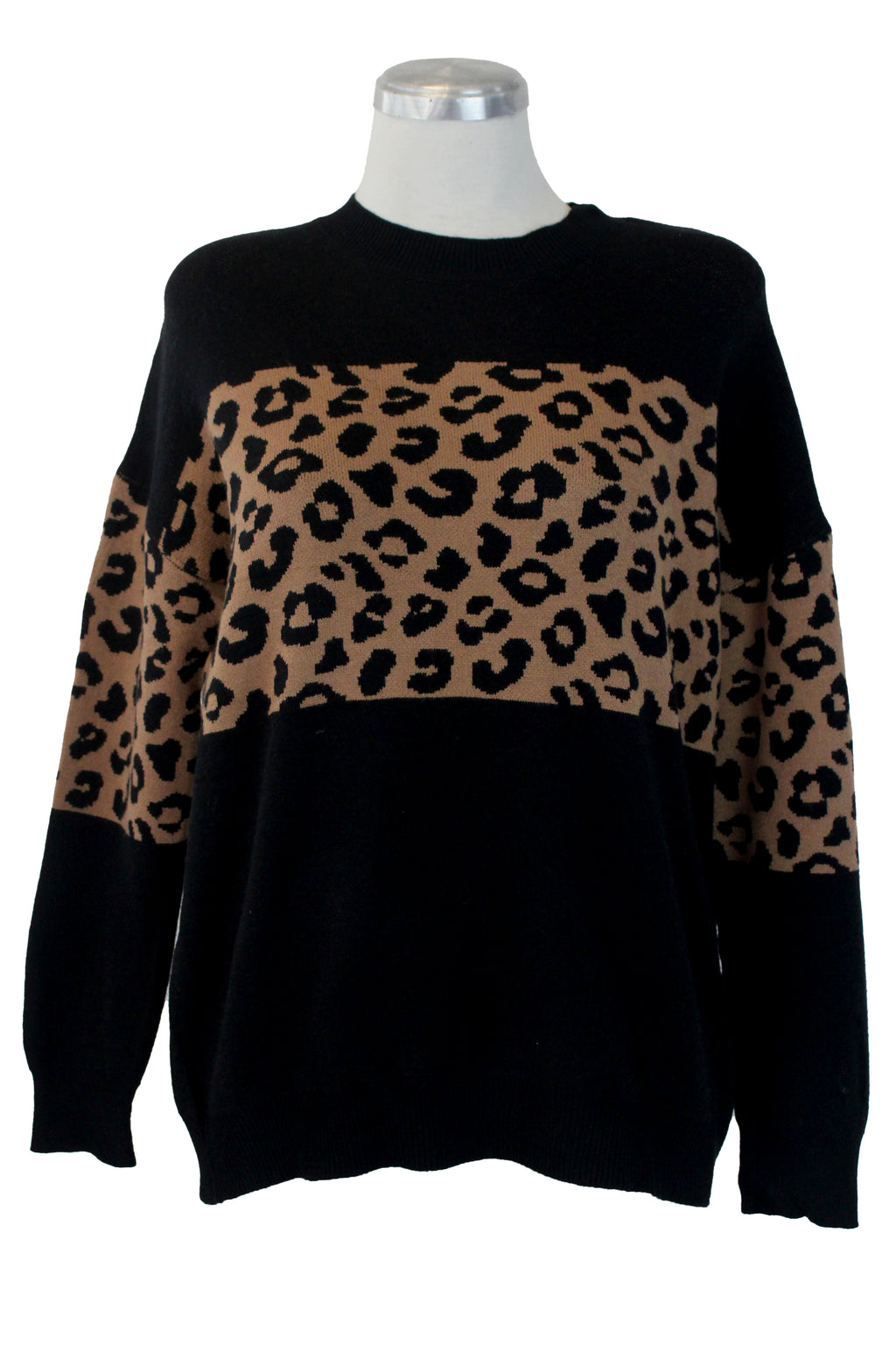 AB-380 Suéter Diseño Animal Print al Centro