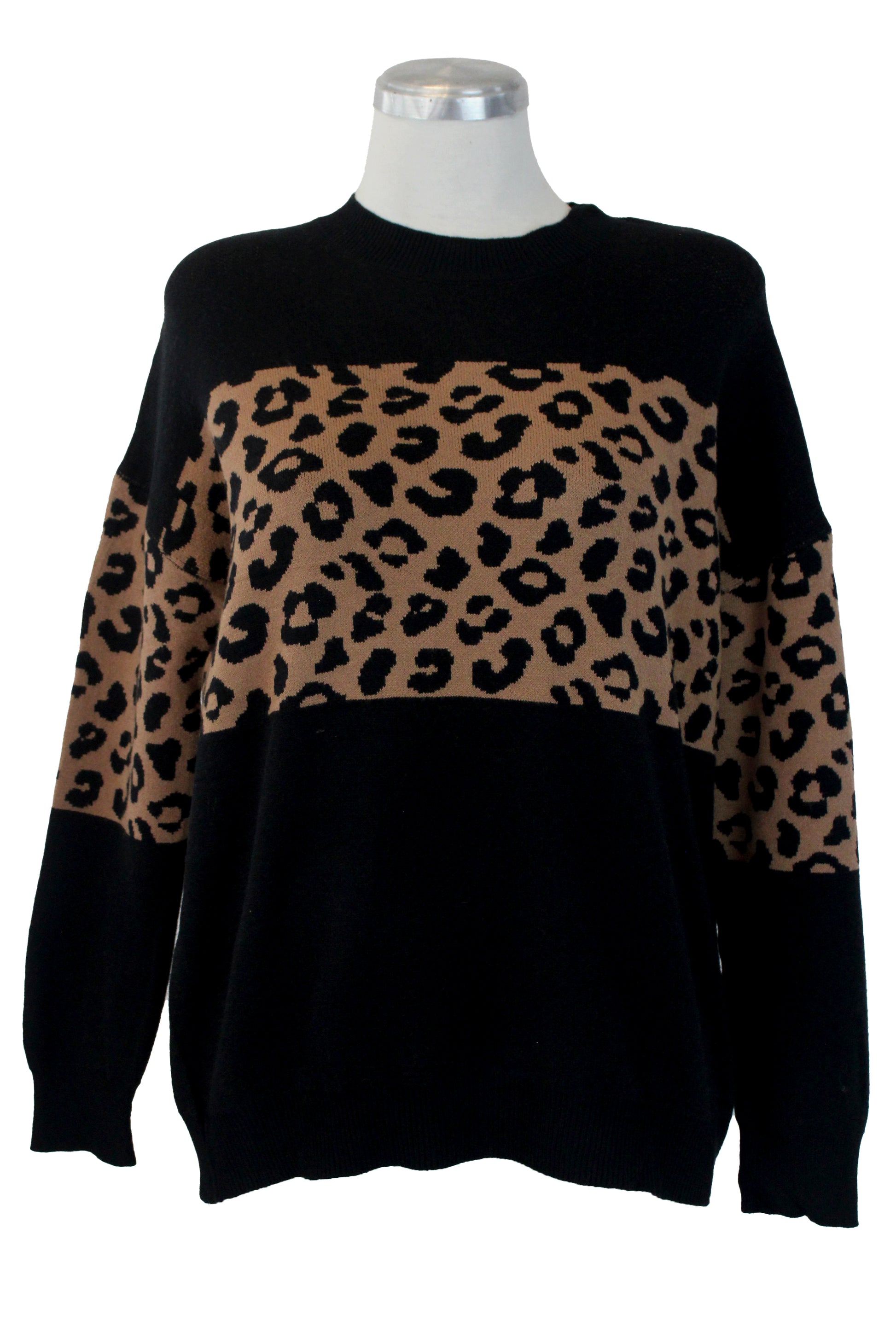 AB-380 Suéter Diseño Animal Print al Centro