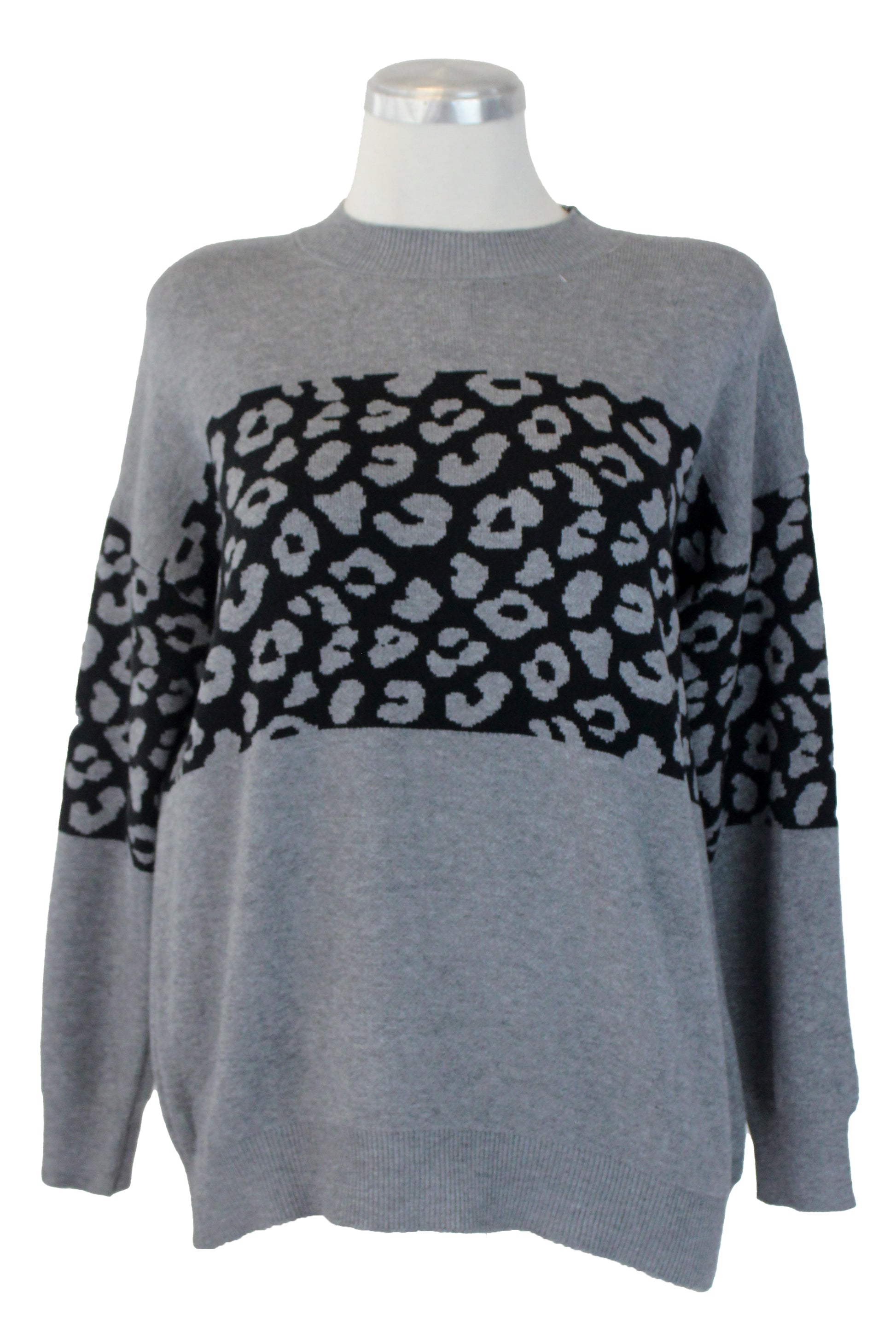 AB-380 Suéter Diseño Animal Print al Centro