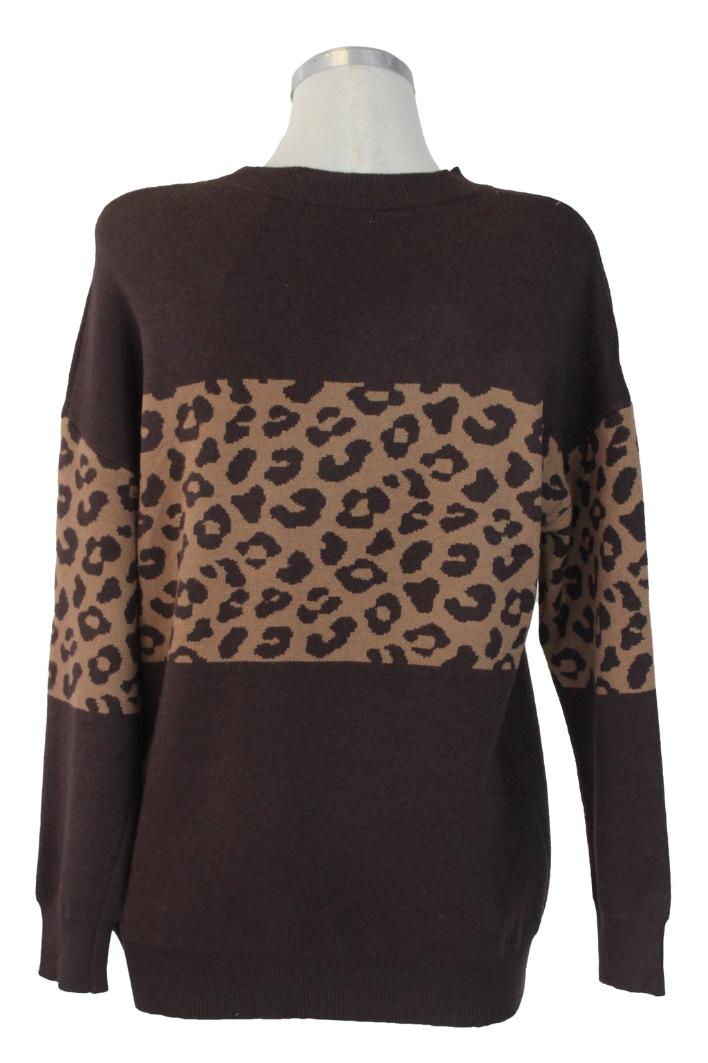 AB-380 Suéter Diseño Animal Print al Centro