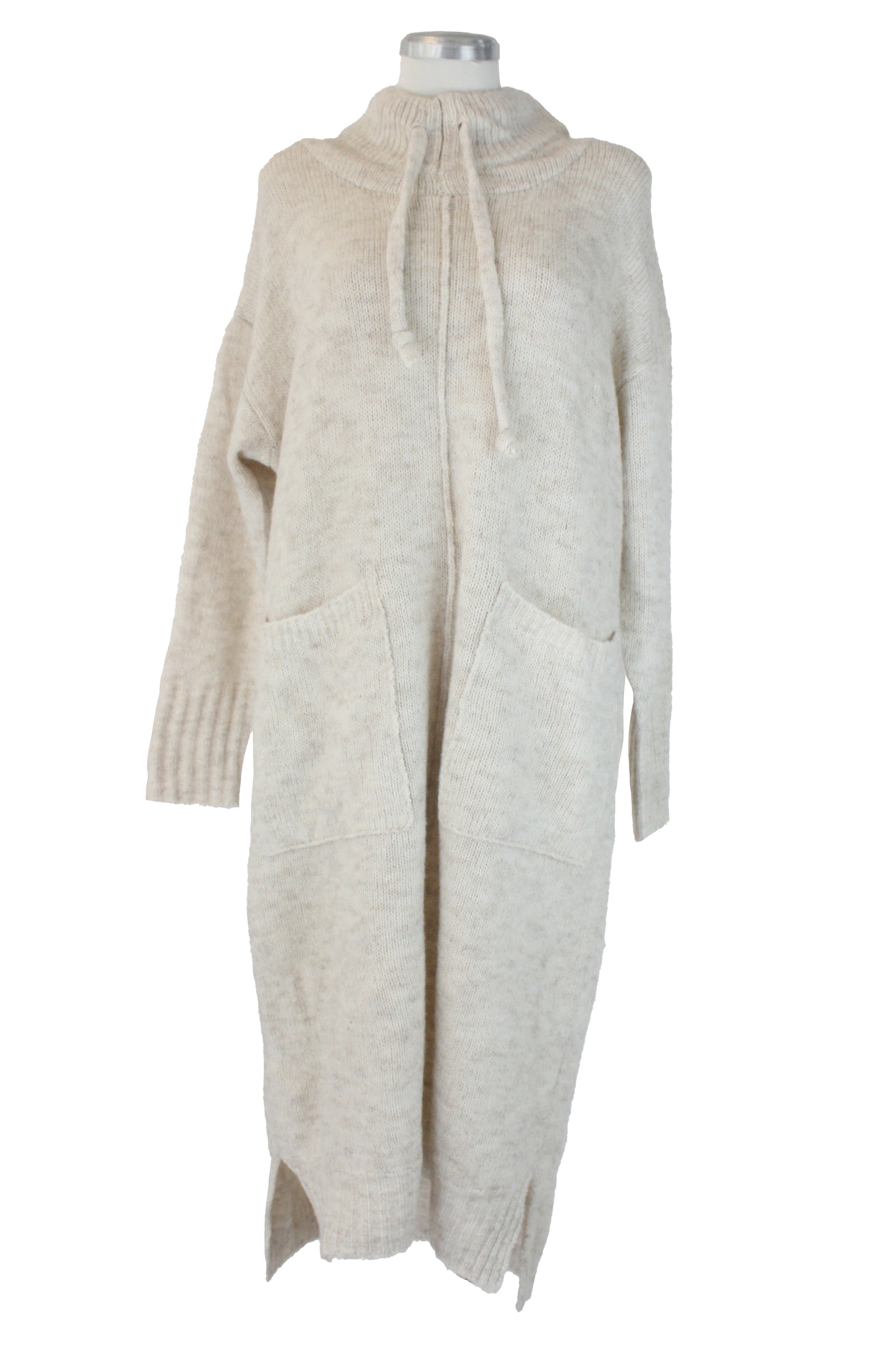 DH91019 Vestido Largo Tipo Suéter Cuello de Tortuga