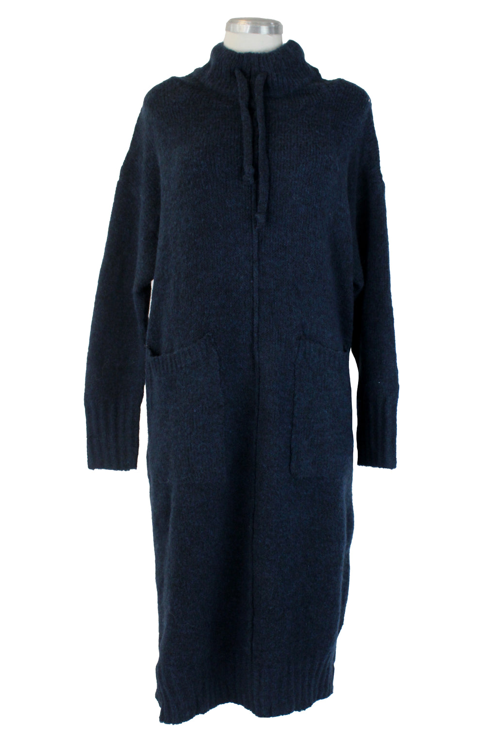 DH91019 Vestido Largo Tipo Suéter Cuello de Tortuga