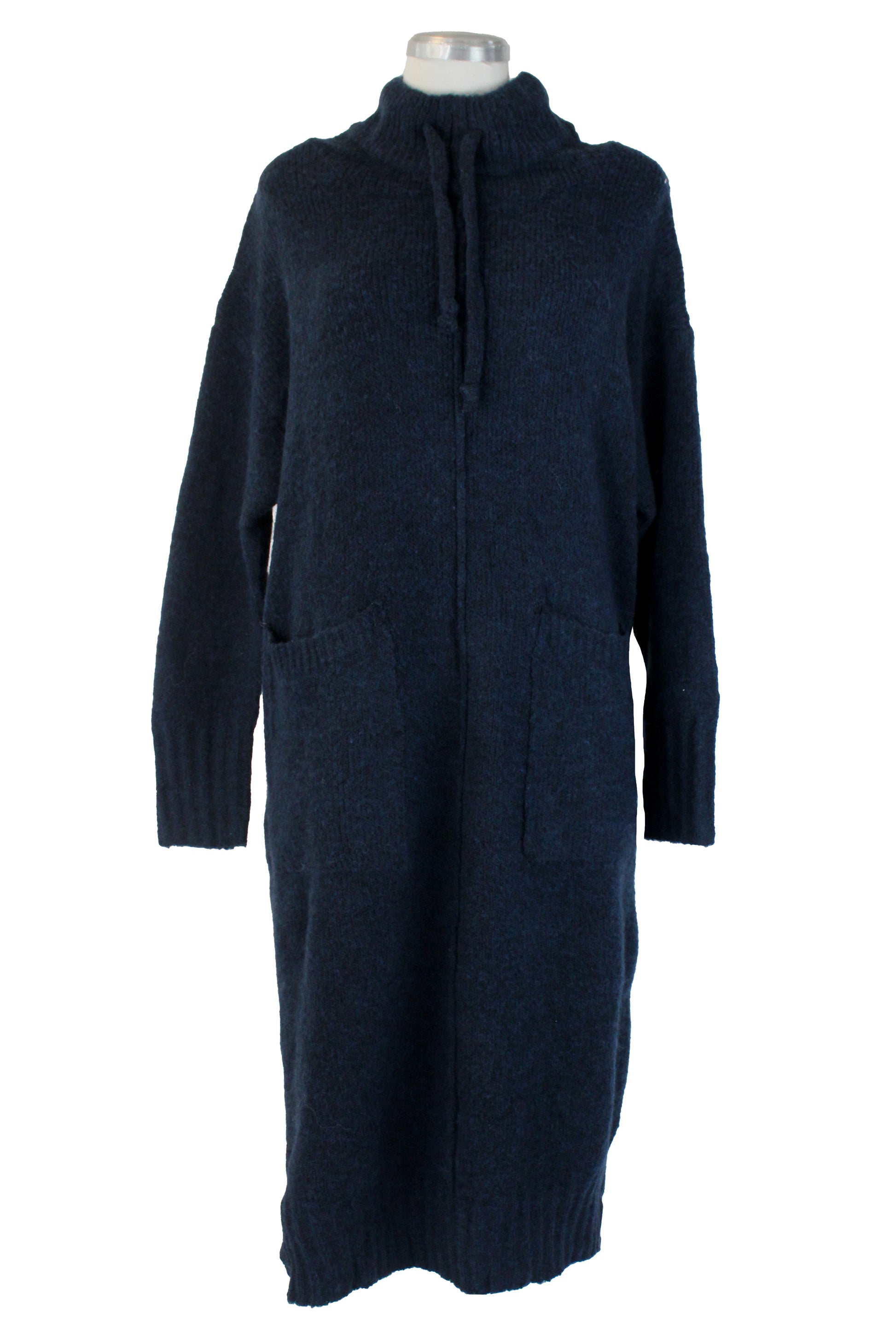 DH91019 Vestido Largo Tipo Suéter Cuello de Tortuga