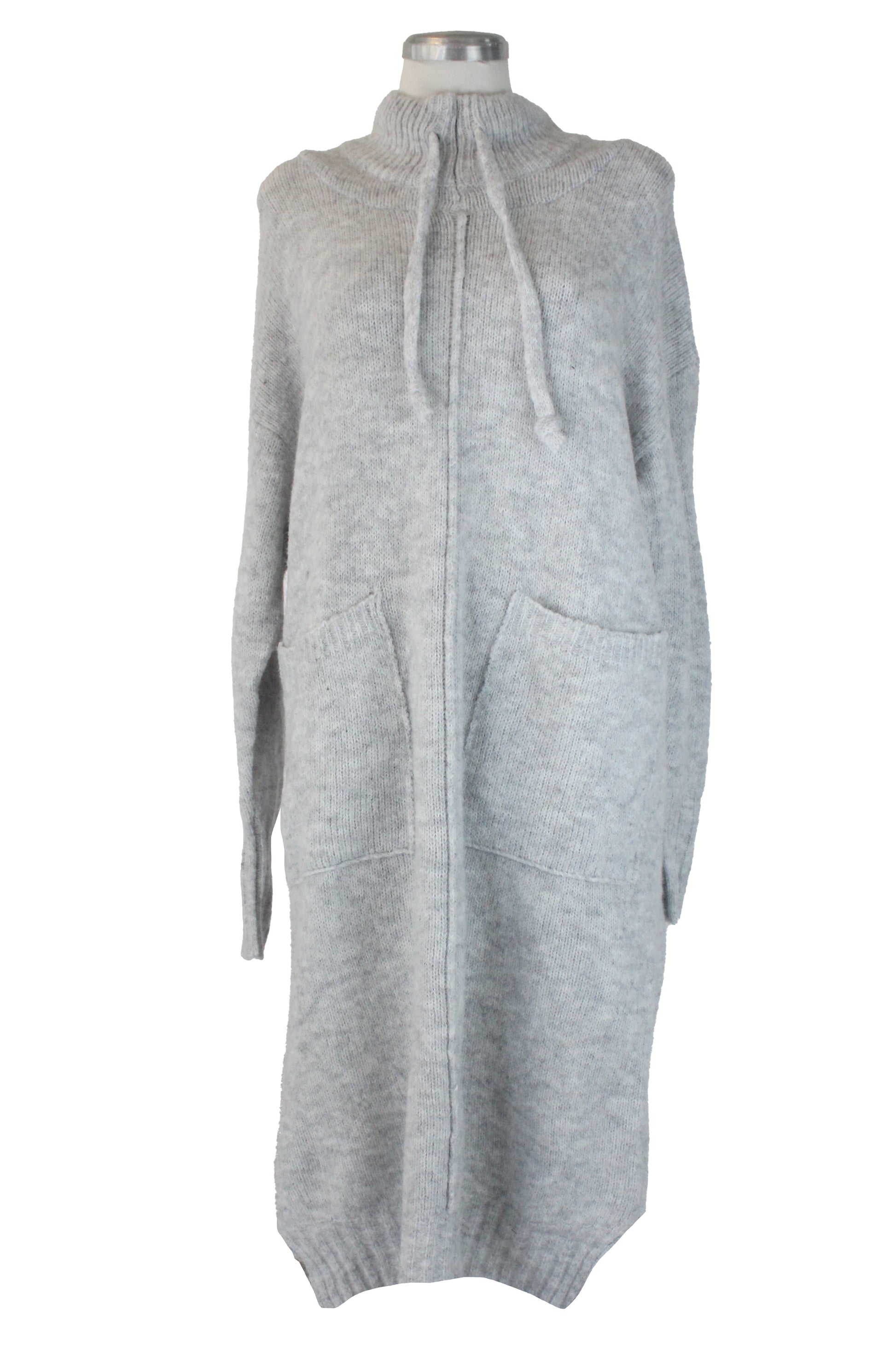 DH91019 Vestido Largo Tipo Suéter Cuello de Tortuga