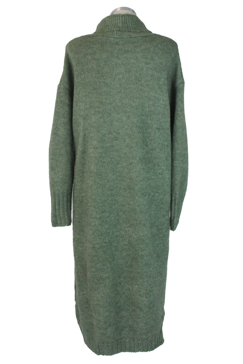 DH91019 Vestido Largo Tipo Suéter Cuello de Tortuga