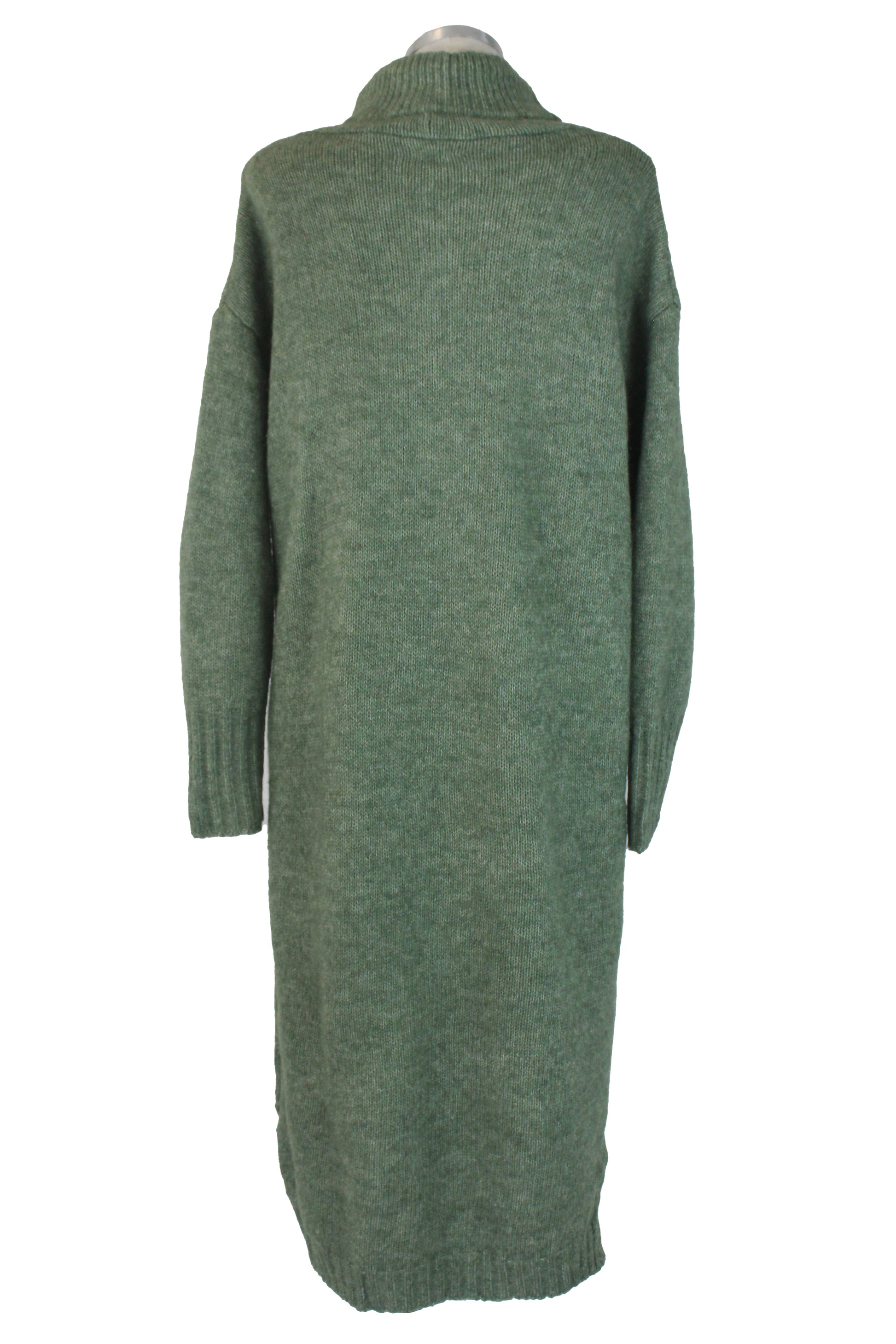 DH91019 Vestido Largo Tipo Suéter Cuello de Tortuga