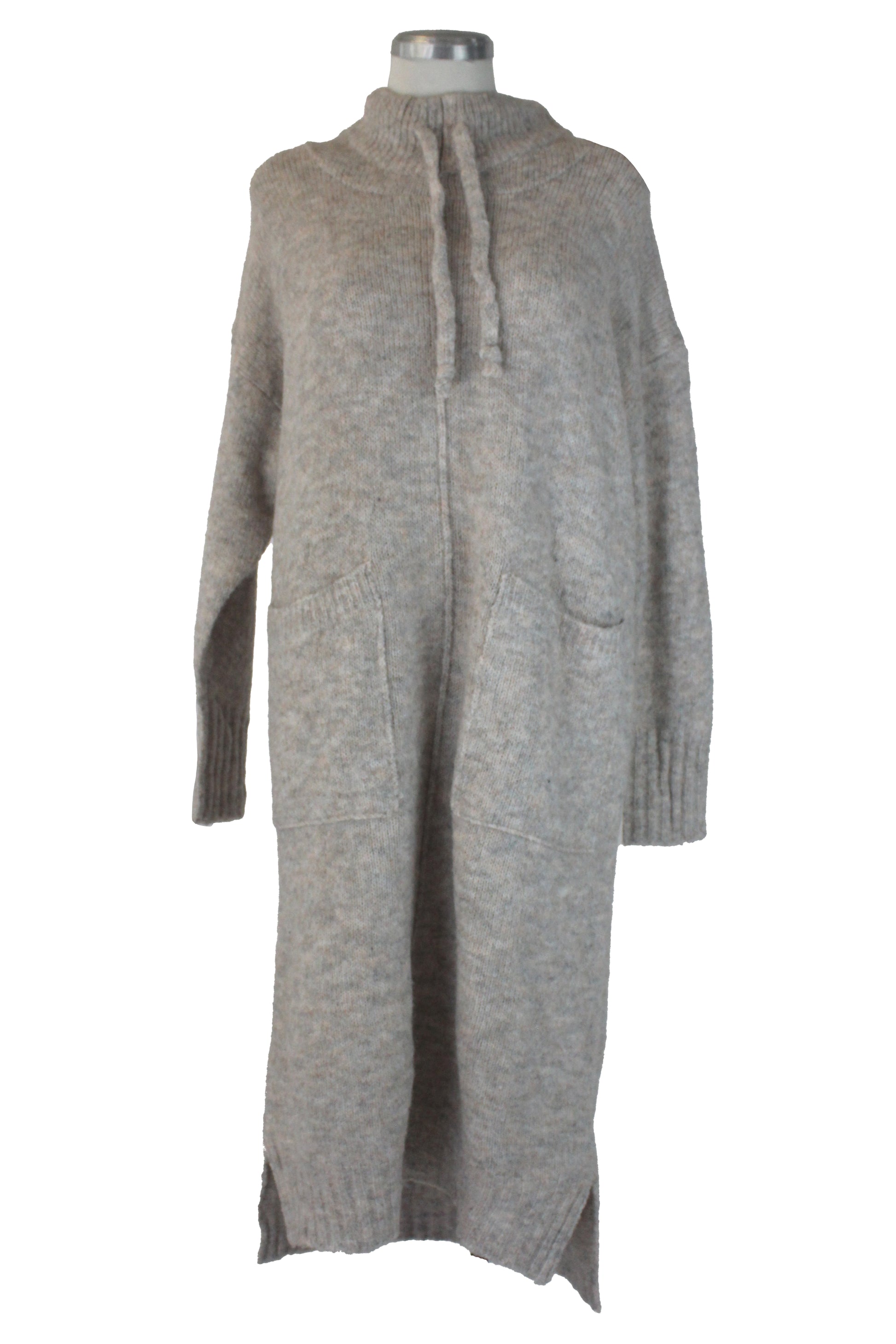 DH91019 Vestido Largo Tipo Suéter Cuello de Tortuga