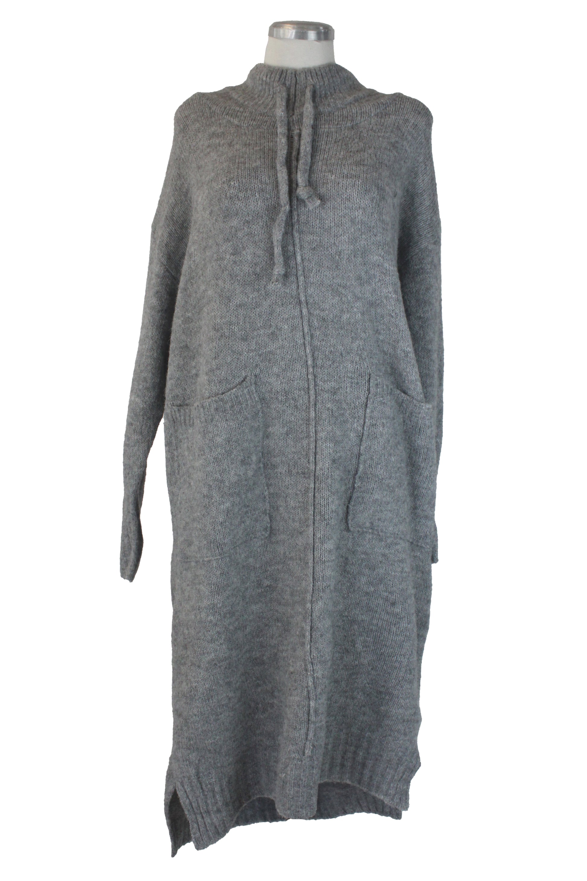 DH91019 Vestido Largo Tipo Suéter Cuello de Tortuga