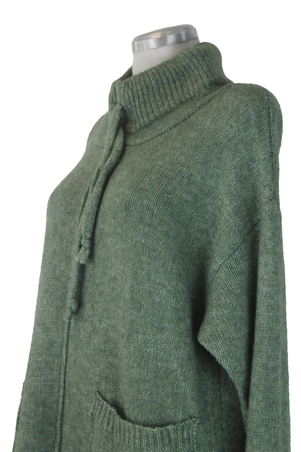 DH91019 Vestido Largo Tipo Suéter Cuello de Tortuga