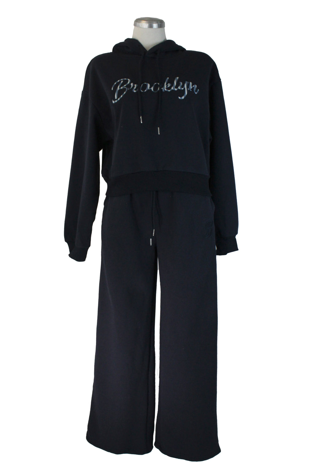 GX-3K959 Conjunto de Sueter con Letras Rayadas Brooklyn