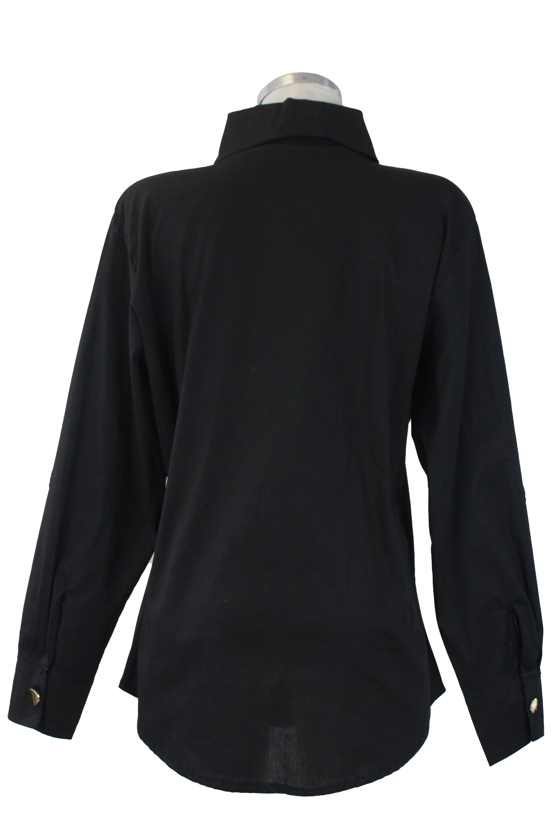 25362 Camisa Corta Cuello Sport Botones Dorados