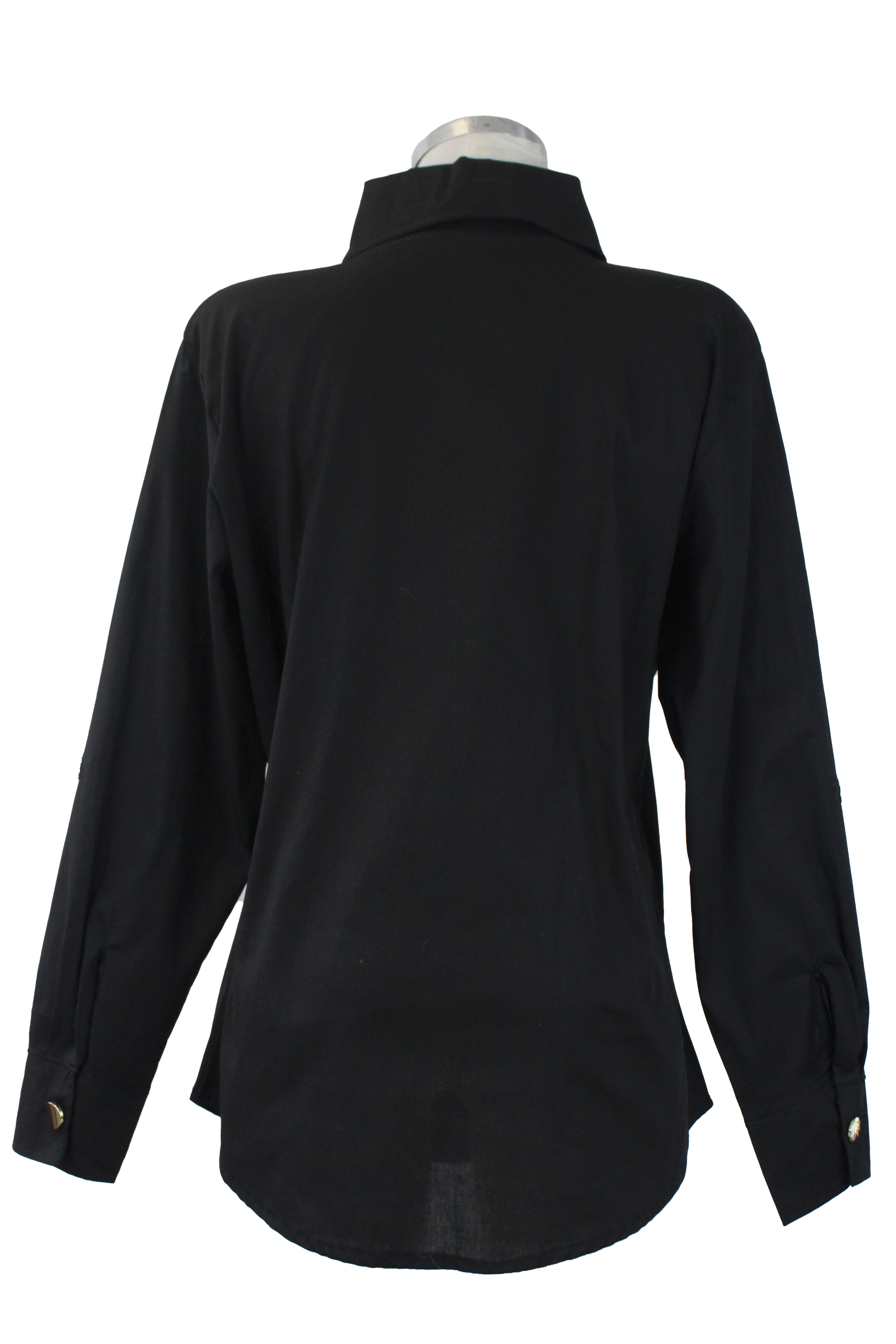 25362 Camisa Corta Cuello Sport Botones Dorados