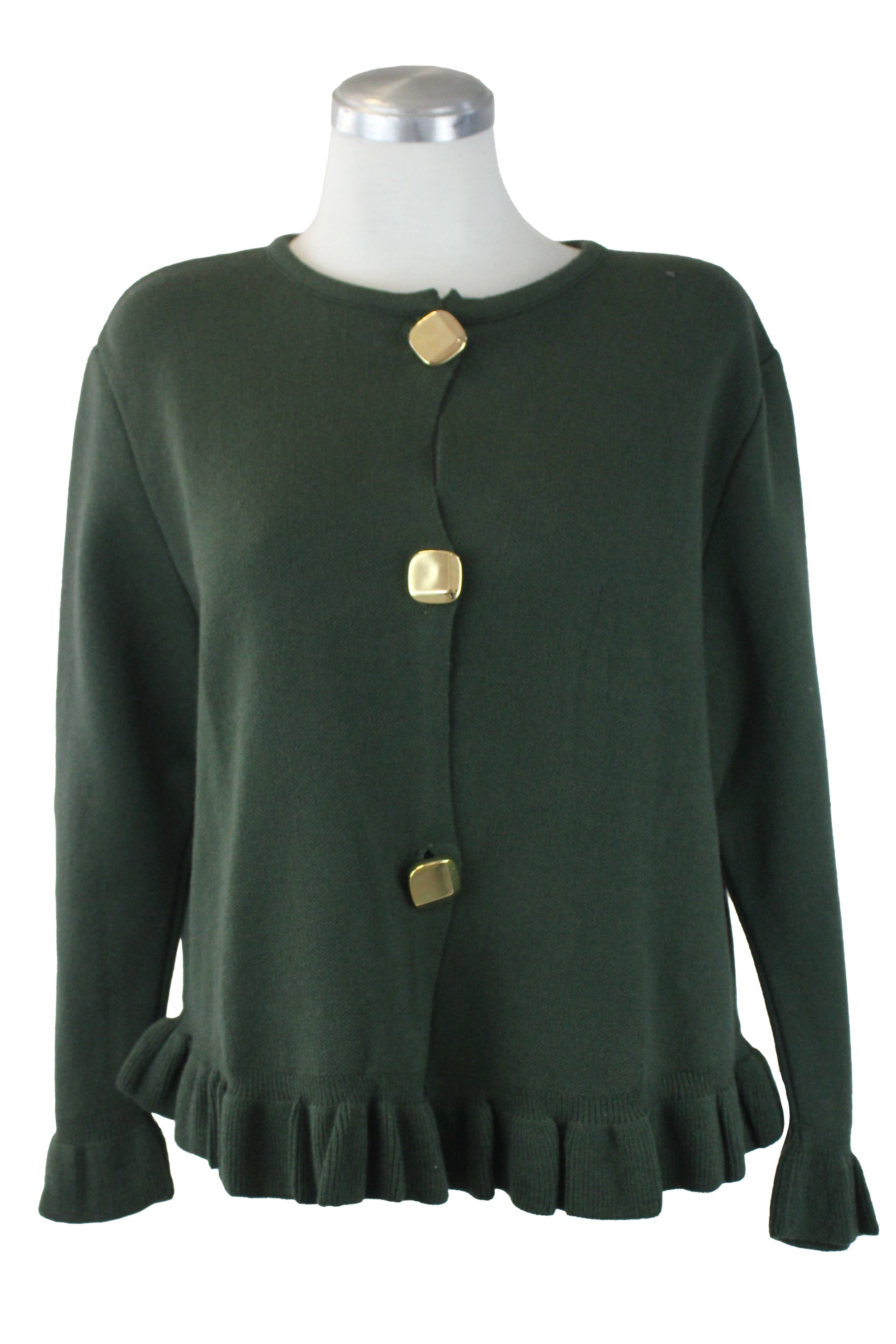 25648 Suéter de botones Cuadrados Olán Inferior