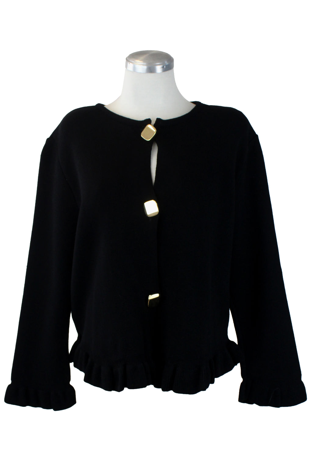 25648 Suéter de botones Cuadrados Olán Inferior