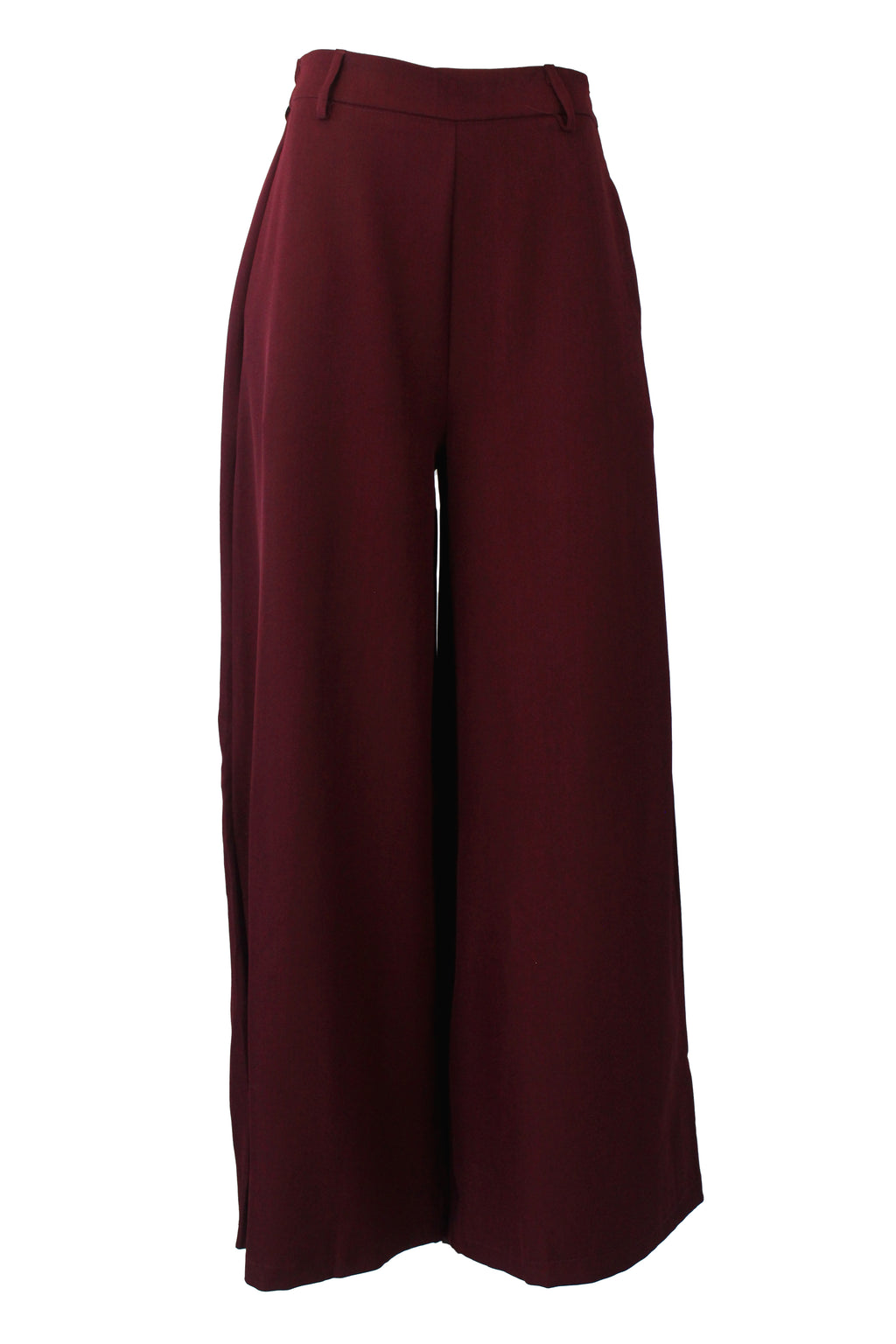 T3429 Pantalón Liso Mitad Pretina Mitad Elástico