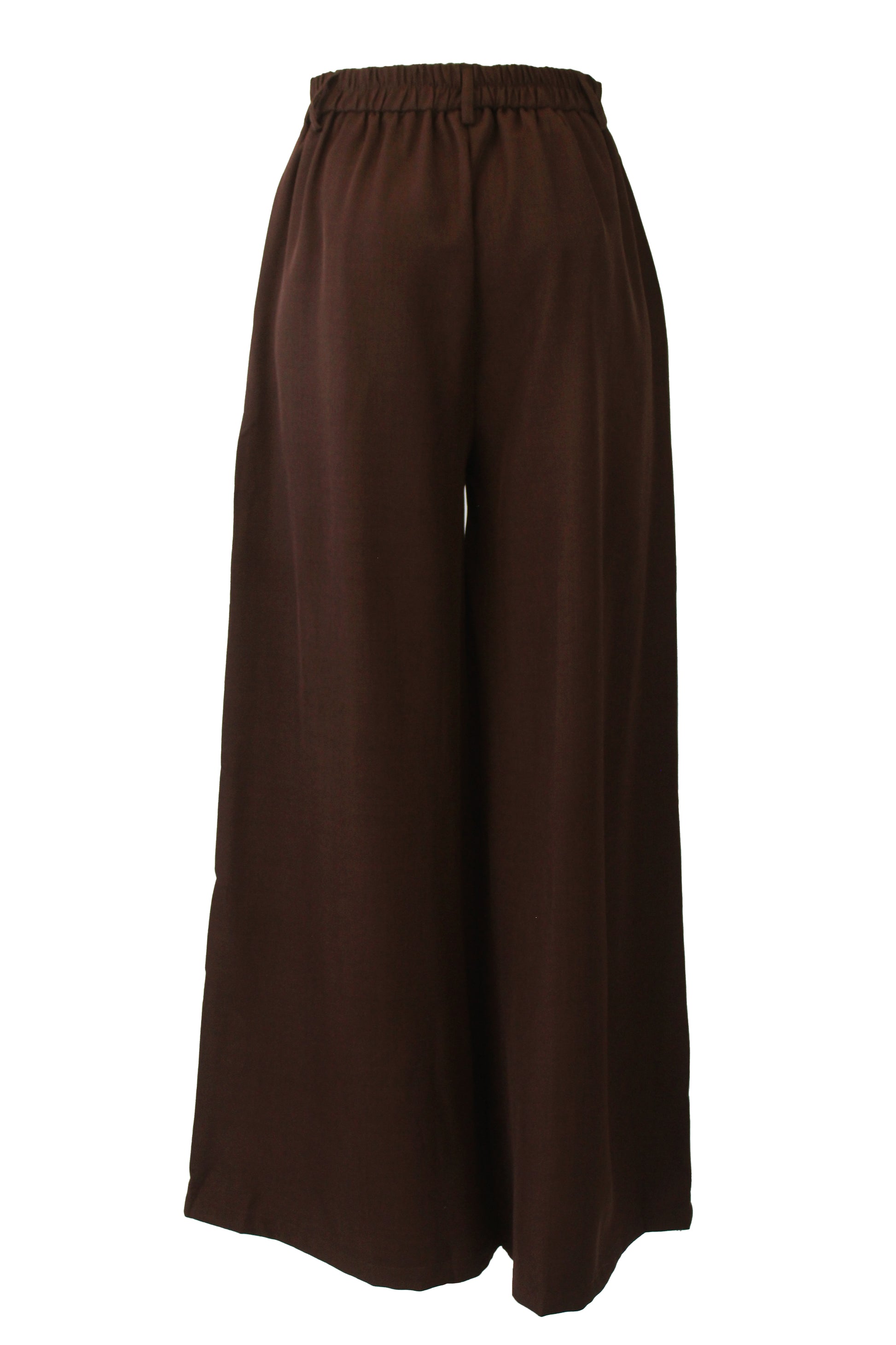 T3429 Pantalón Liso Mitad Pretina Mitad Elástico