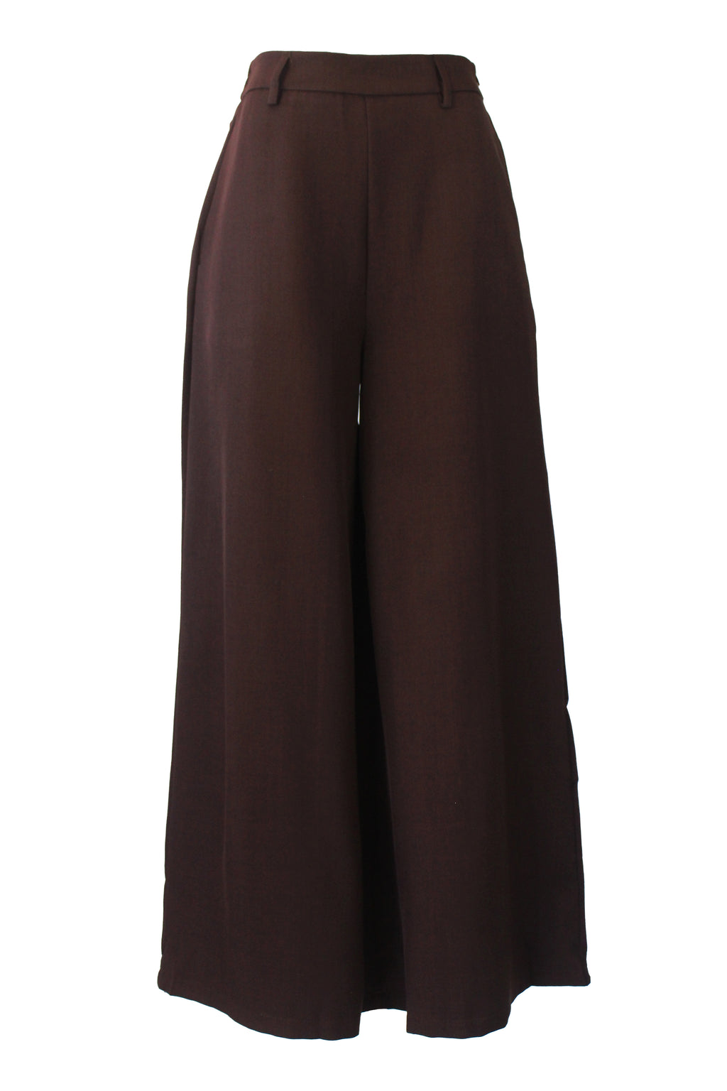 T3429 Pantalón Liso Mitad Pretina Mitad Elástico