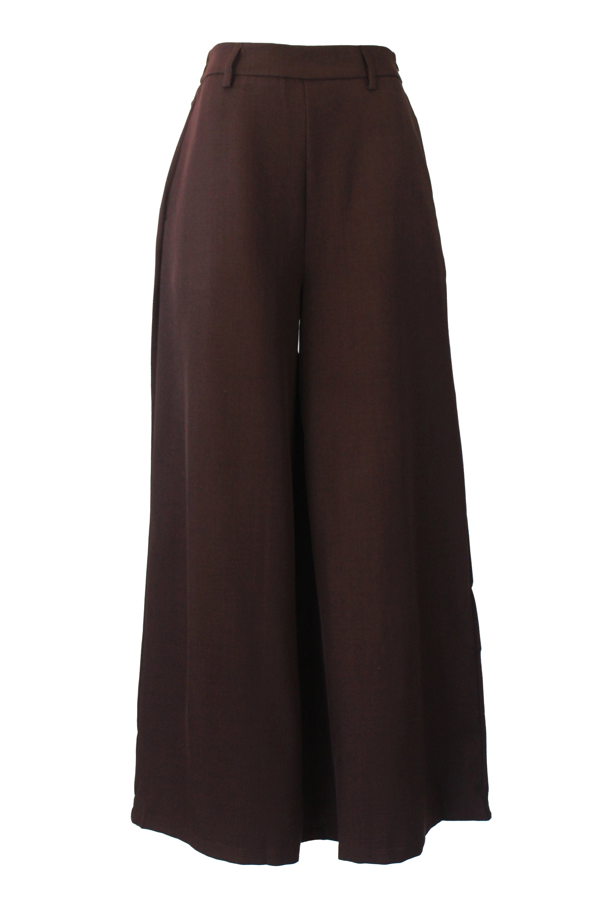 T3429 Pantalón Liso Mitad Pretina Mitad Elástico