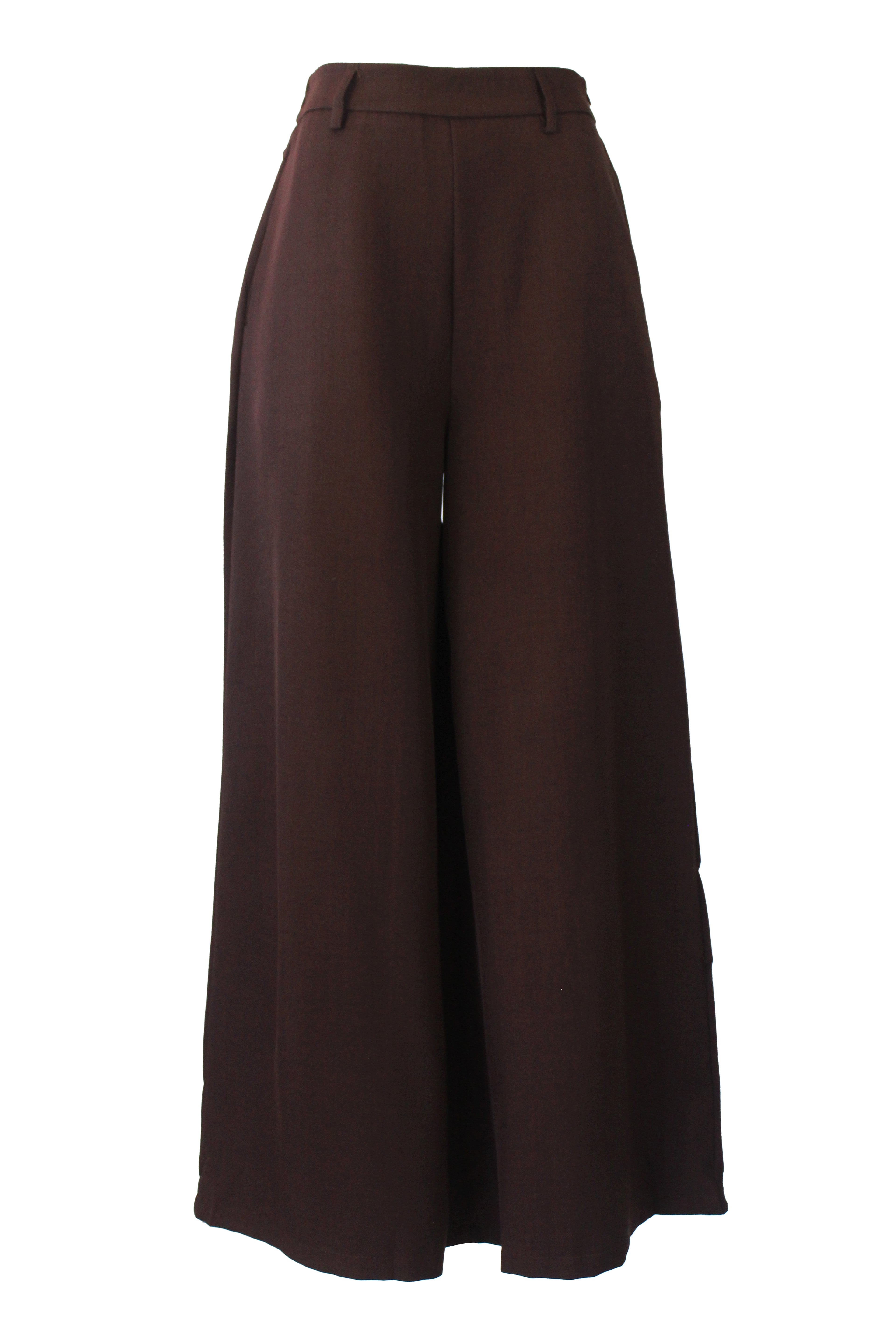 T3429 Pantalón Liso Mitad Pretina Mitad Elástico