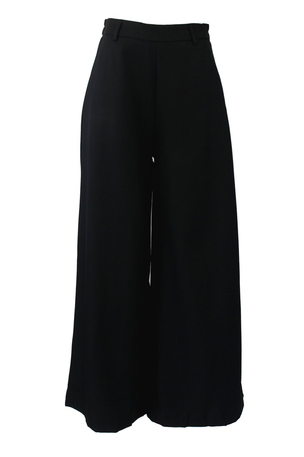 T3429 Pantalón Liso Mitad Pretina Mitad Elástico