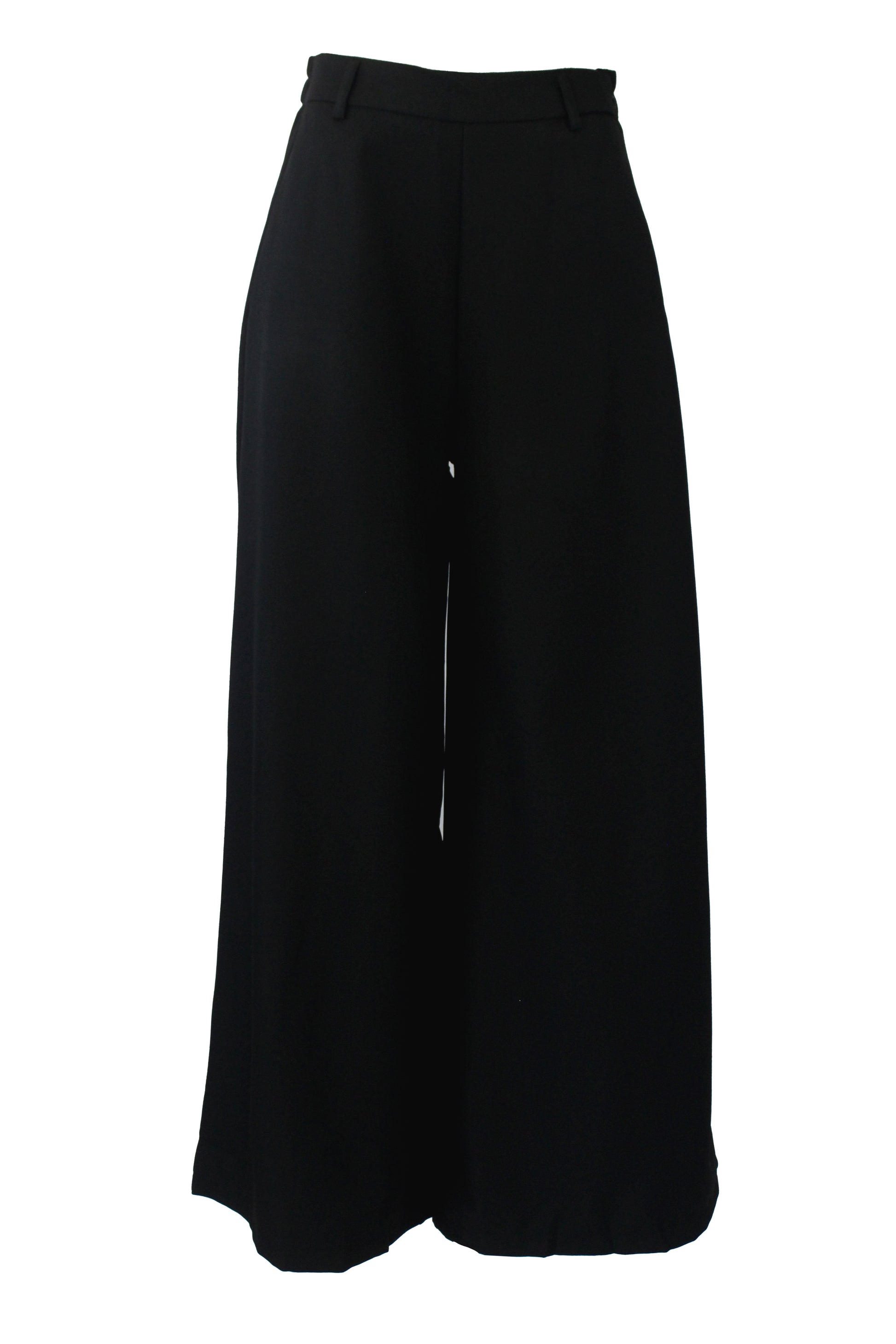 T3429 Pantalón Liso Mitad Pretina Mitad Elástico