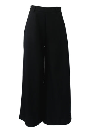 T3429 Pantalón Liso Mitad Pretina Mitad Elástico