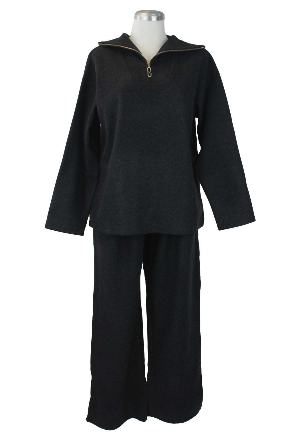 GT-3M153 Conjunto Suéter con Zipper Afelpado