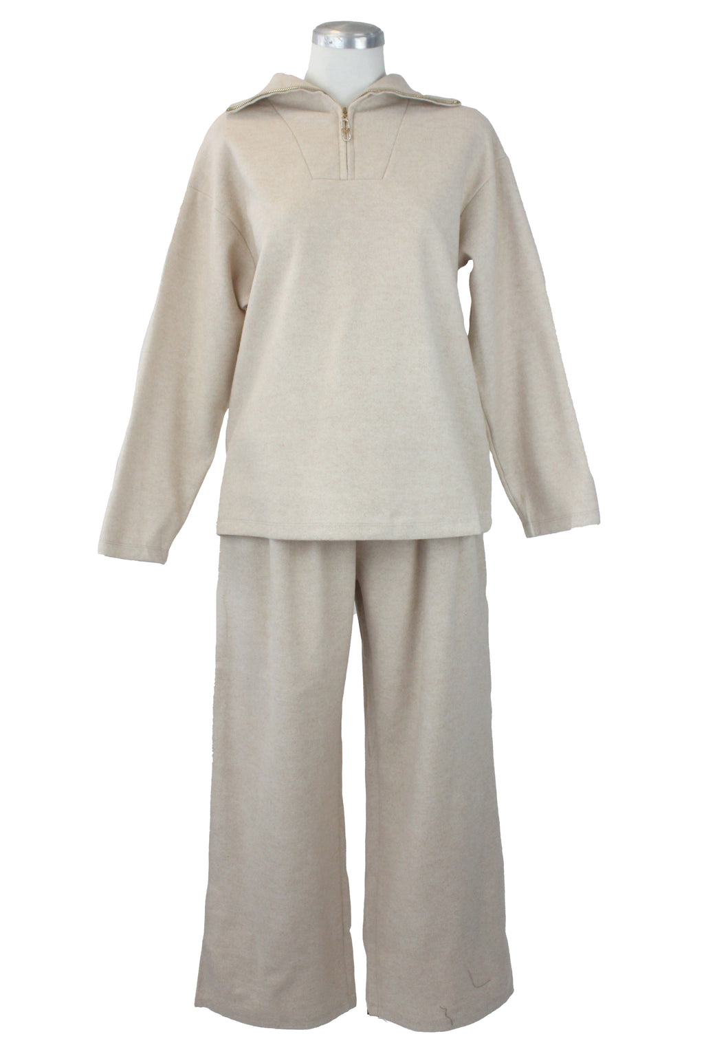 GT-3M153 Conjunto Suéter con Zipper Afelpado