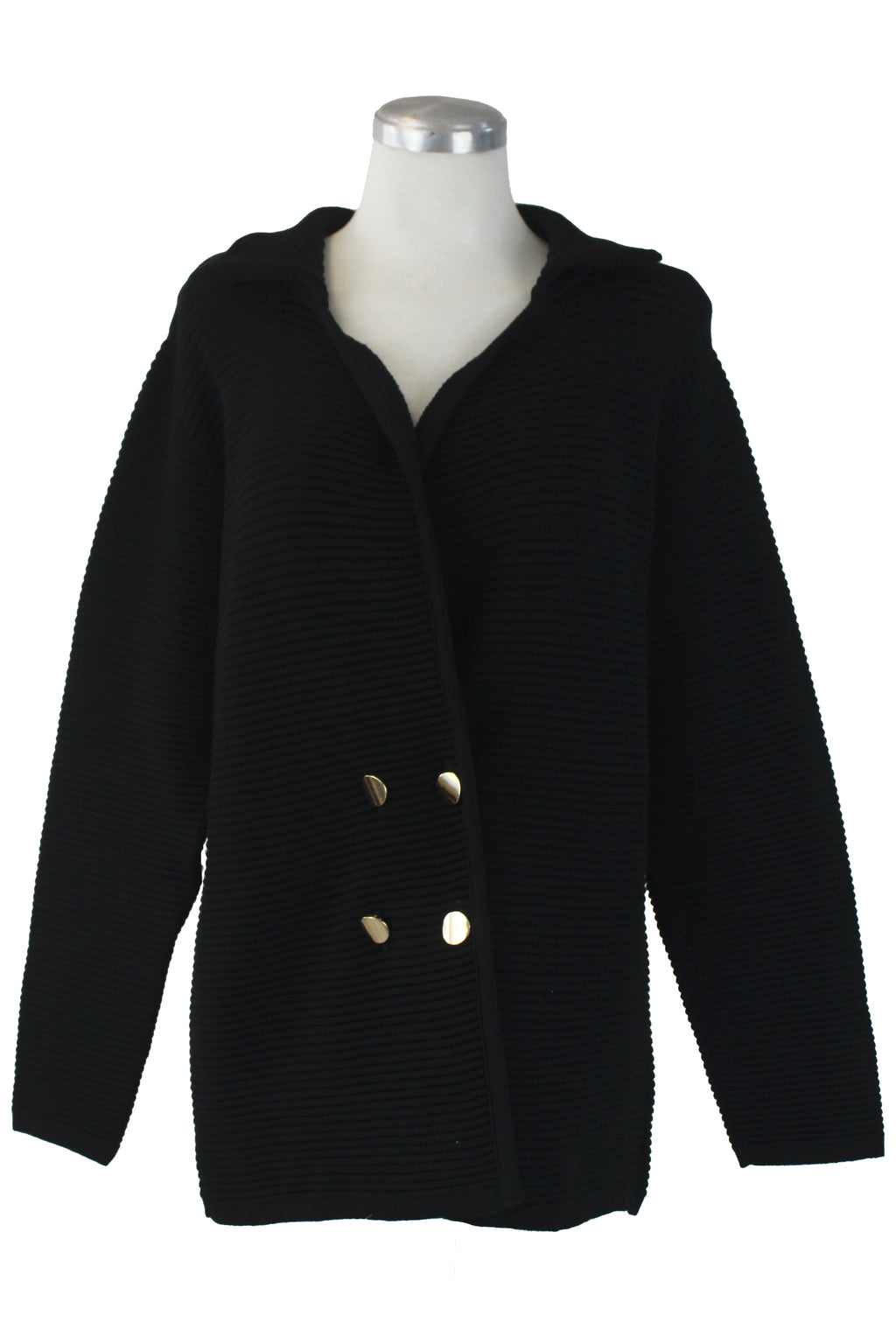 25599 Saco Corto Tejido 4 Botones Dorados