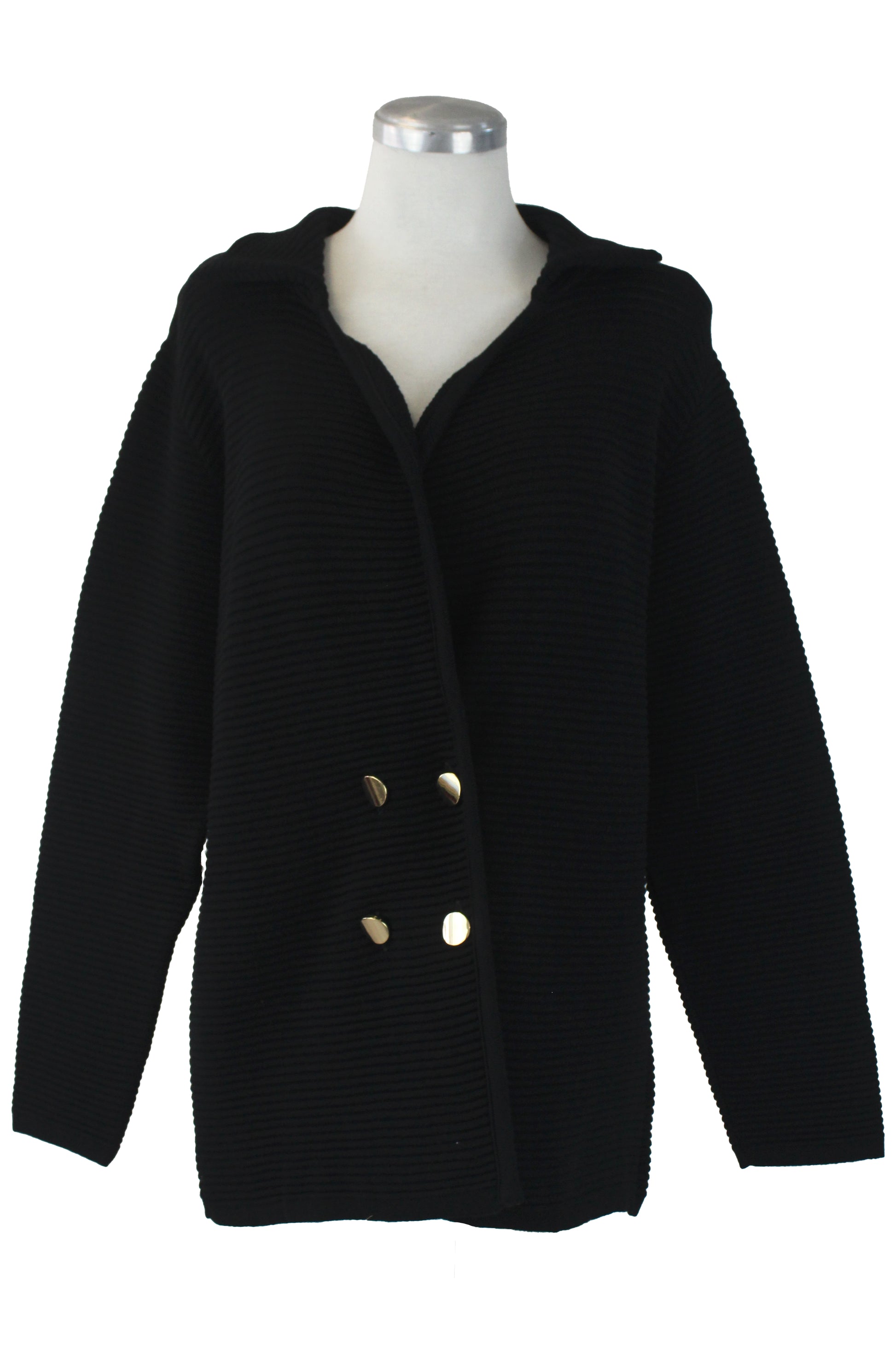 25599 Saco Corto Tejido 4 Botones Dorados