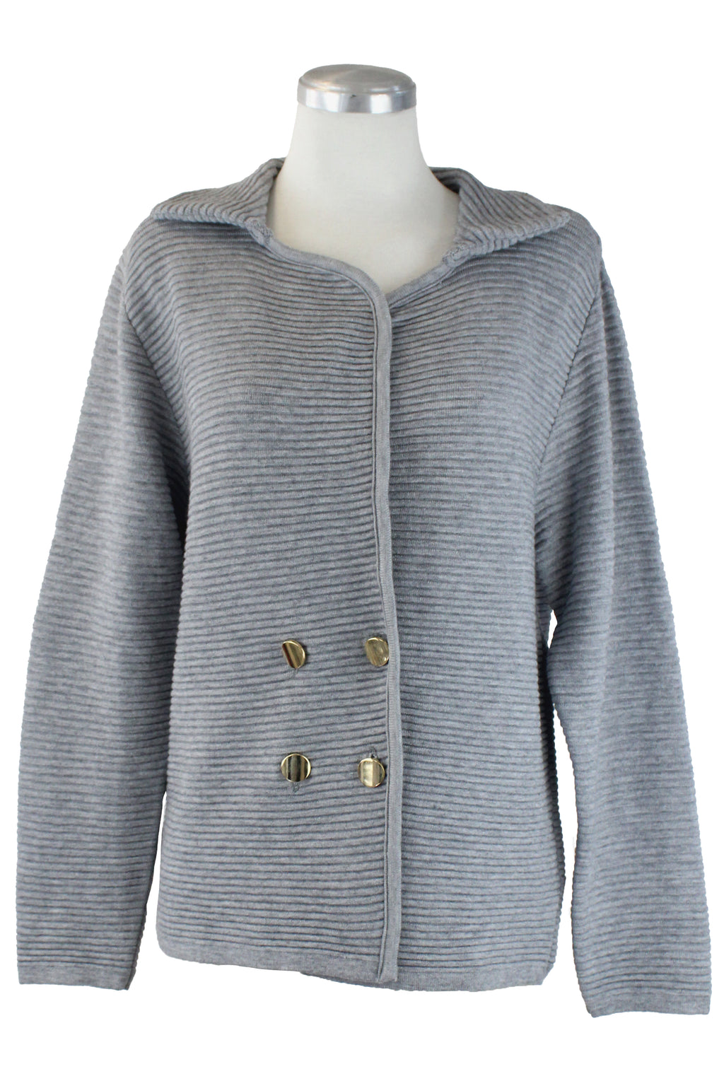 25599 Saco Corto Tejido 4 Botones Dorados