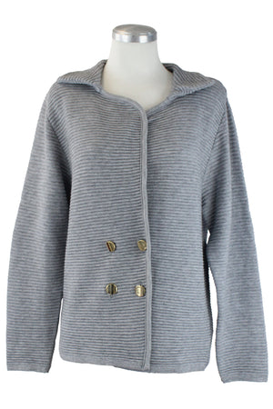 25599 Saco Corto Tejido 4 Botones Dorados