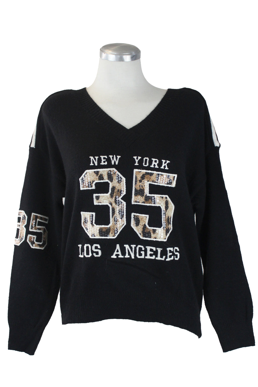 T2231 Suéter Bordado No. 35 Brillos y Animal P.