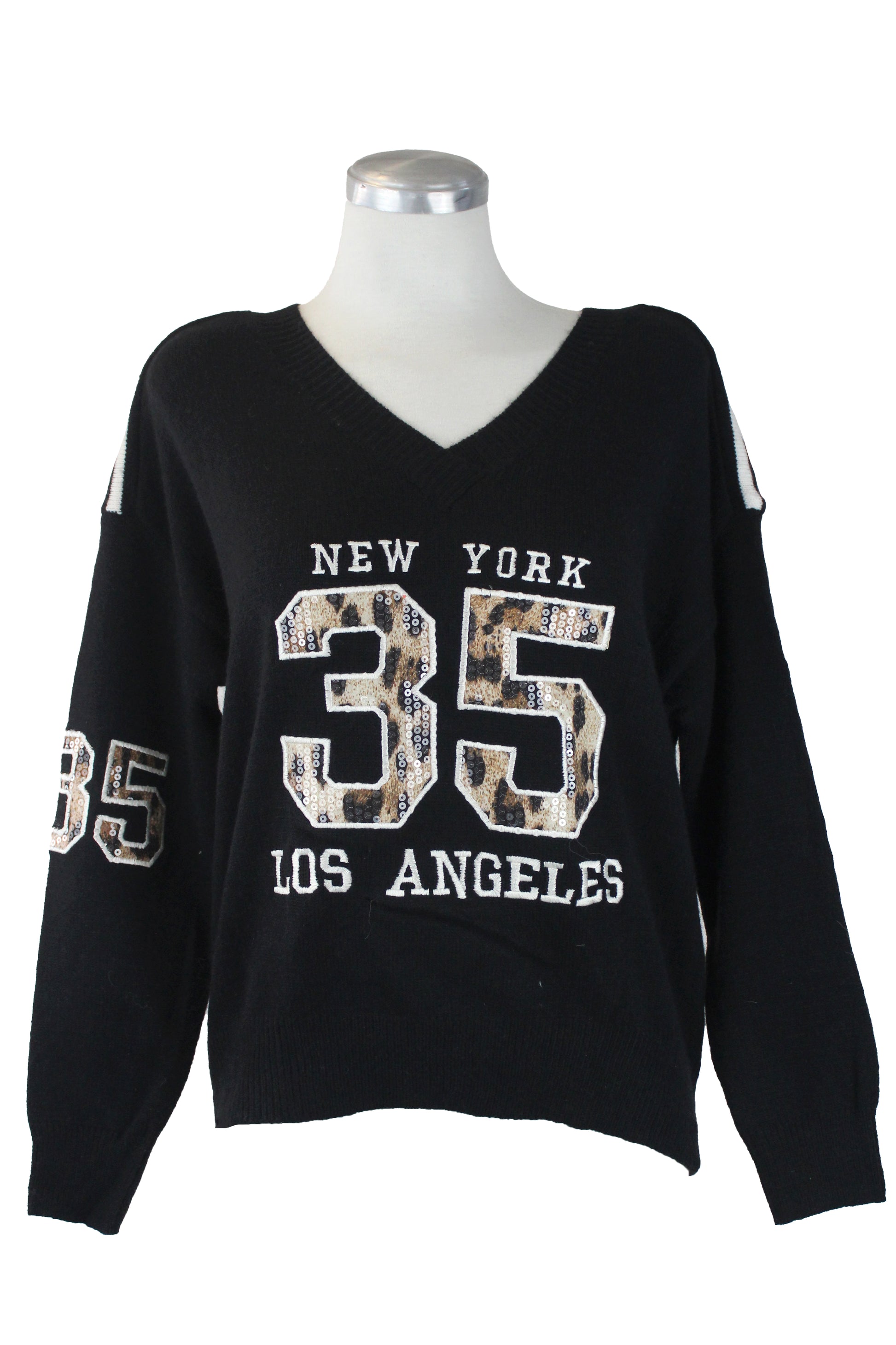 T2231 Suéter Bordado No. 35 Brillos y Animal P.