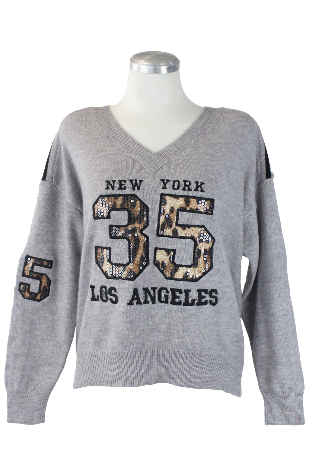 T2231 Suéter Bordado No. 35 Brillos y Animal P.