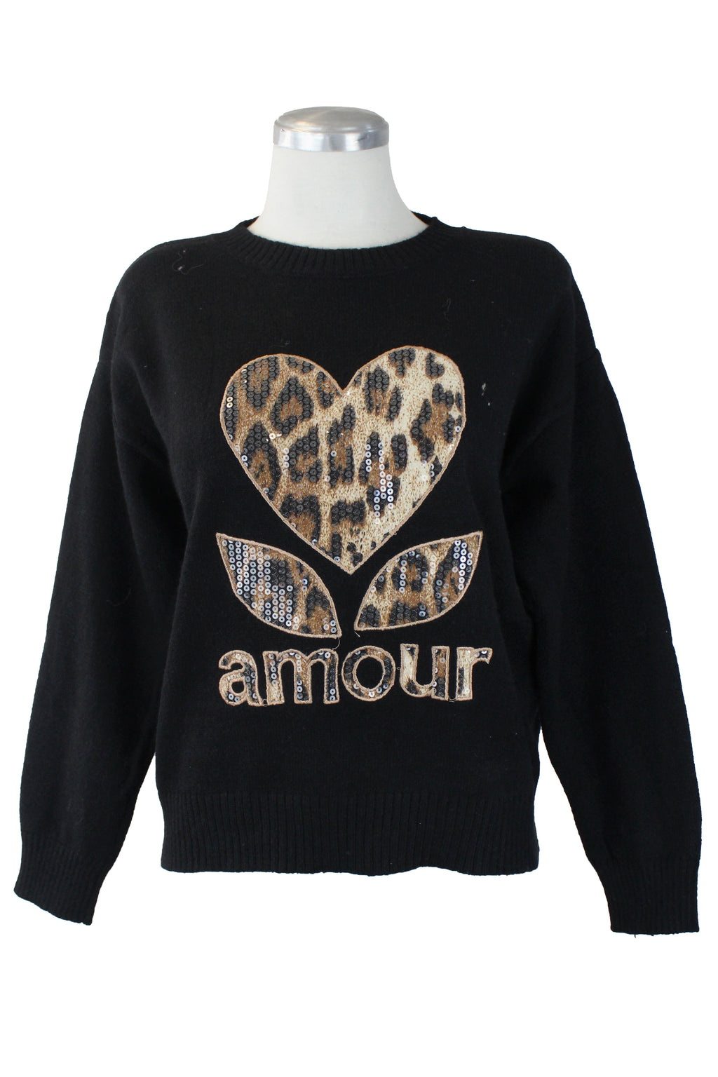 T2466 Suéter Tejido Diseño Corazón Animal P