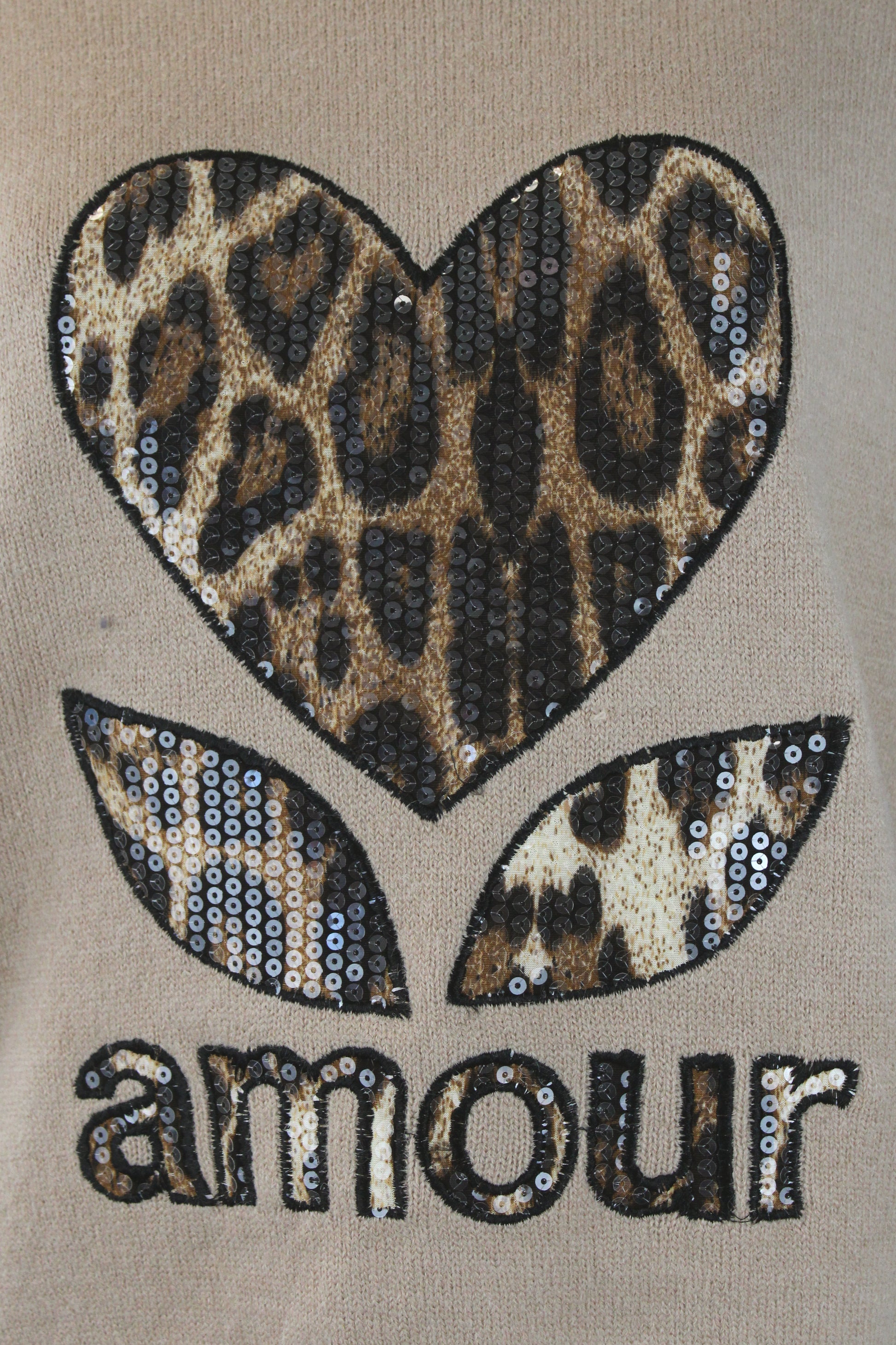 T2466 Suéter Tejido Diseño Corazón Animal P