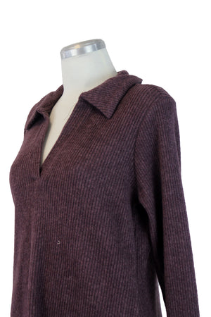 12701 Conjunto Rayado Suéter Cuello Tipo Camisa