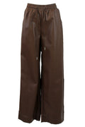 CLOL-30554 Pantalón Vinipiel Pierna Ancha con Elástico