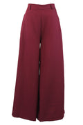 T3428 Pantalón Pierna Ancha Mitad Pretina Mitad Elástico